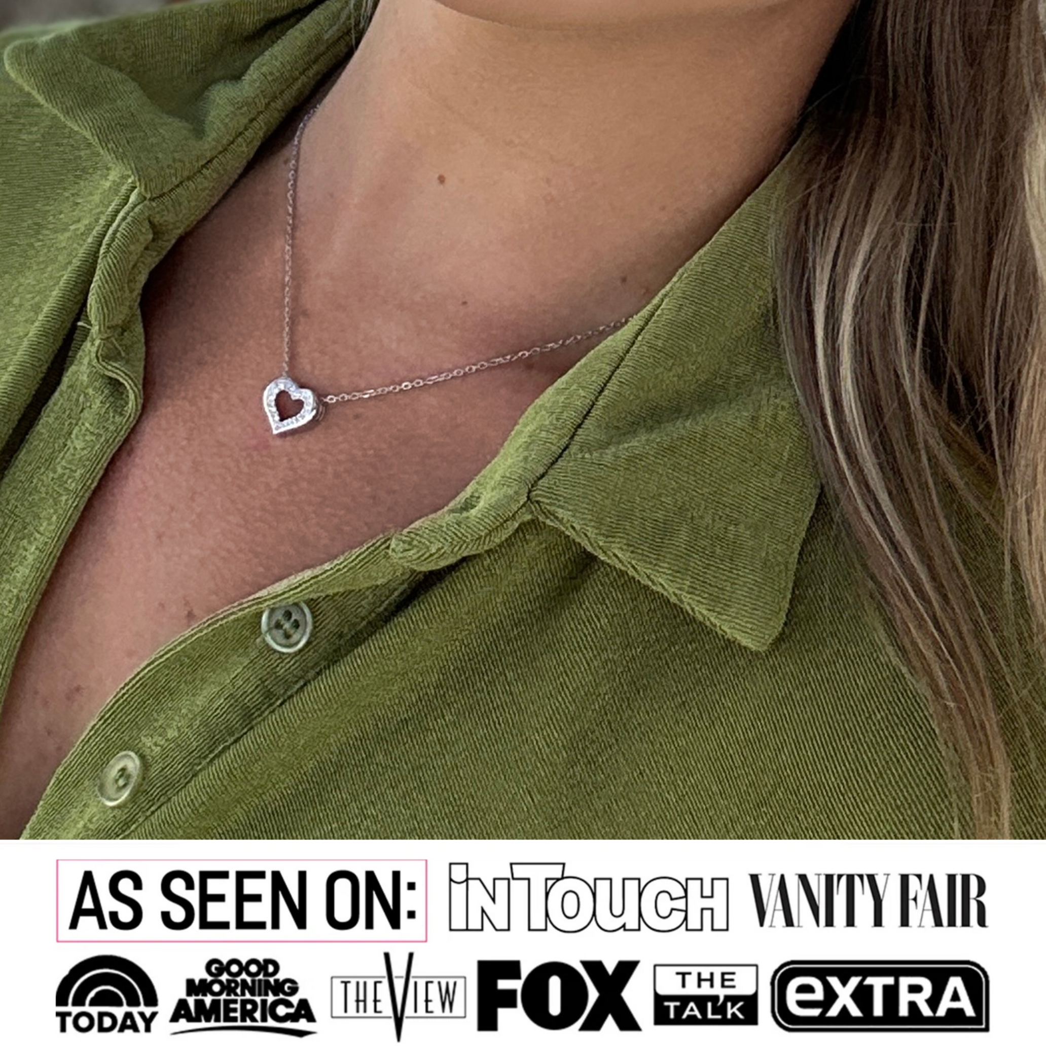 Dominique 18k White Gold Plated Silver Necklace with Swarovski Crystals