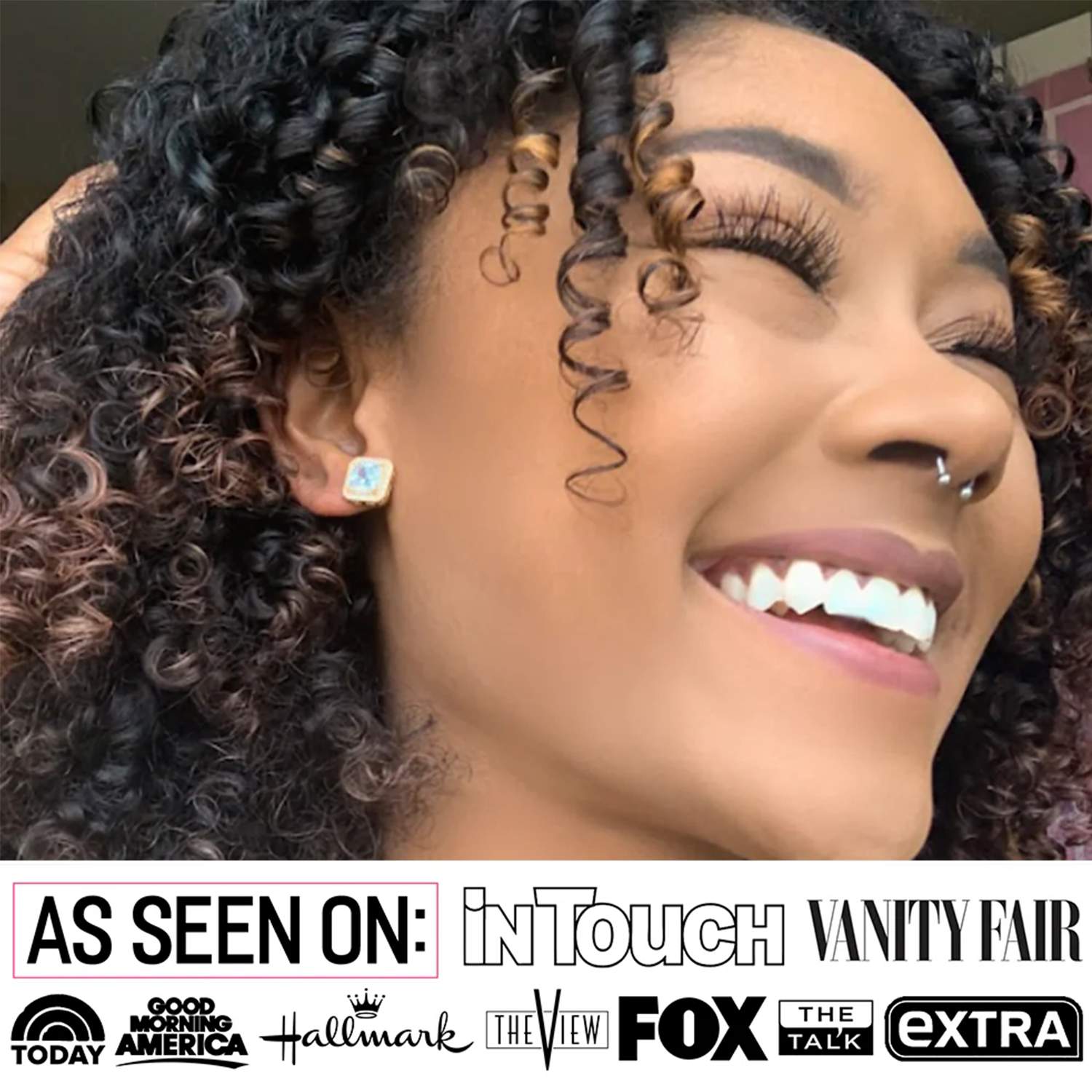 Londyn 18k White Gold Plated Princess Cut Halo Stud Earrings with Simulated Diamond Crystals — Fab Fav Sale