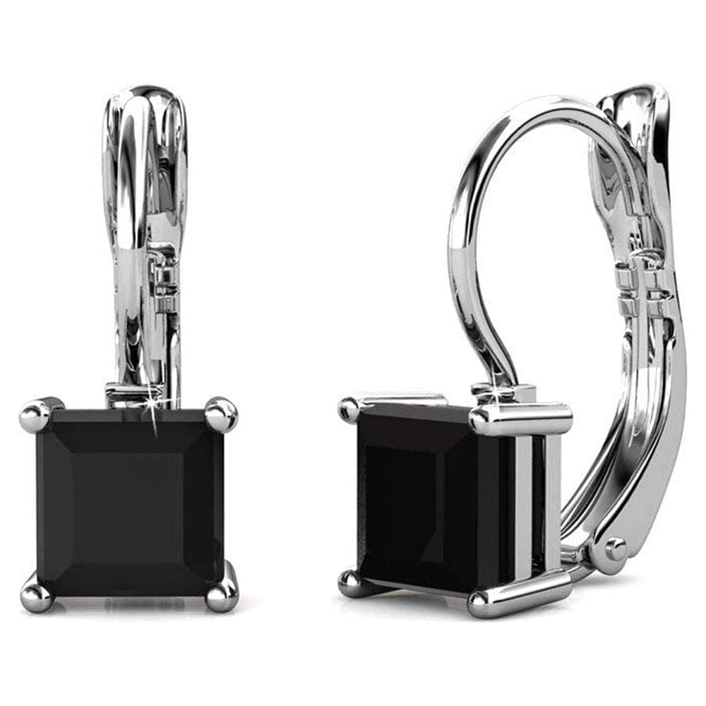 Pack of 3 - Dina, Samantha, Kali 18k White Gold Plated Earrings for Women