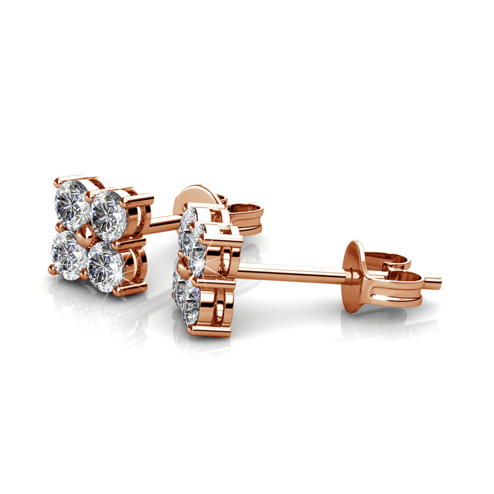 Rae “Brilliance” 18k 白金施华洛世奇耳钉
