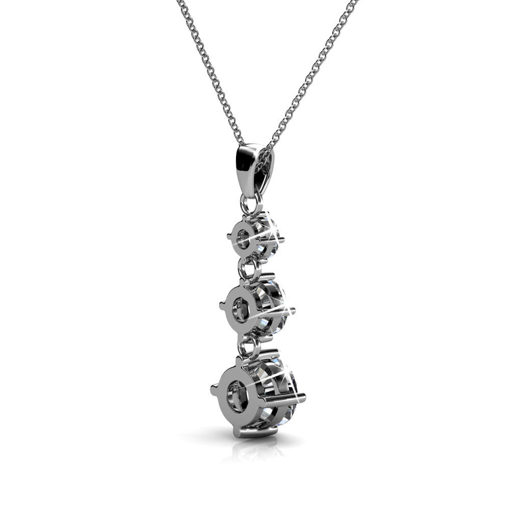 Jewelry, Necklace, Pendant - Delilah "Adorn" 18k White Gold Plated Swarovski Pendant