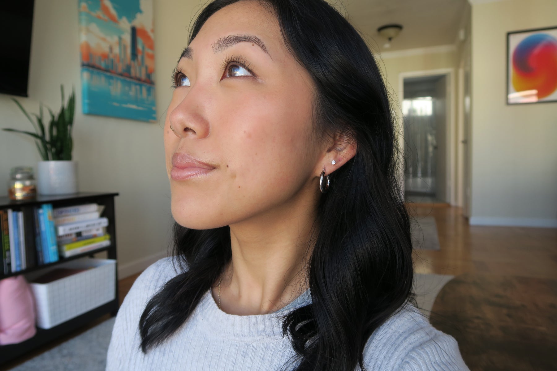 best infinity drop earrings with simulated diamonds for sensitive skin