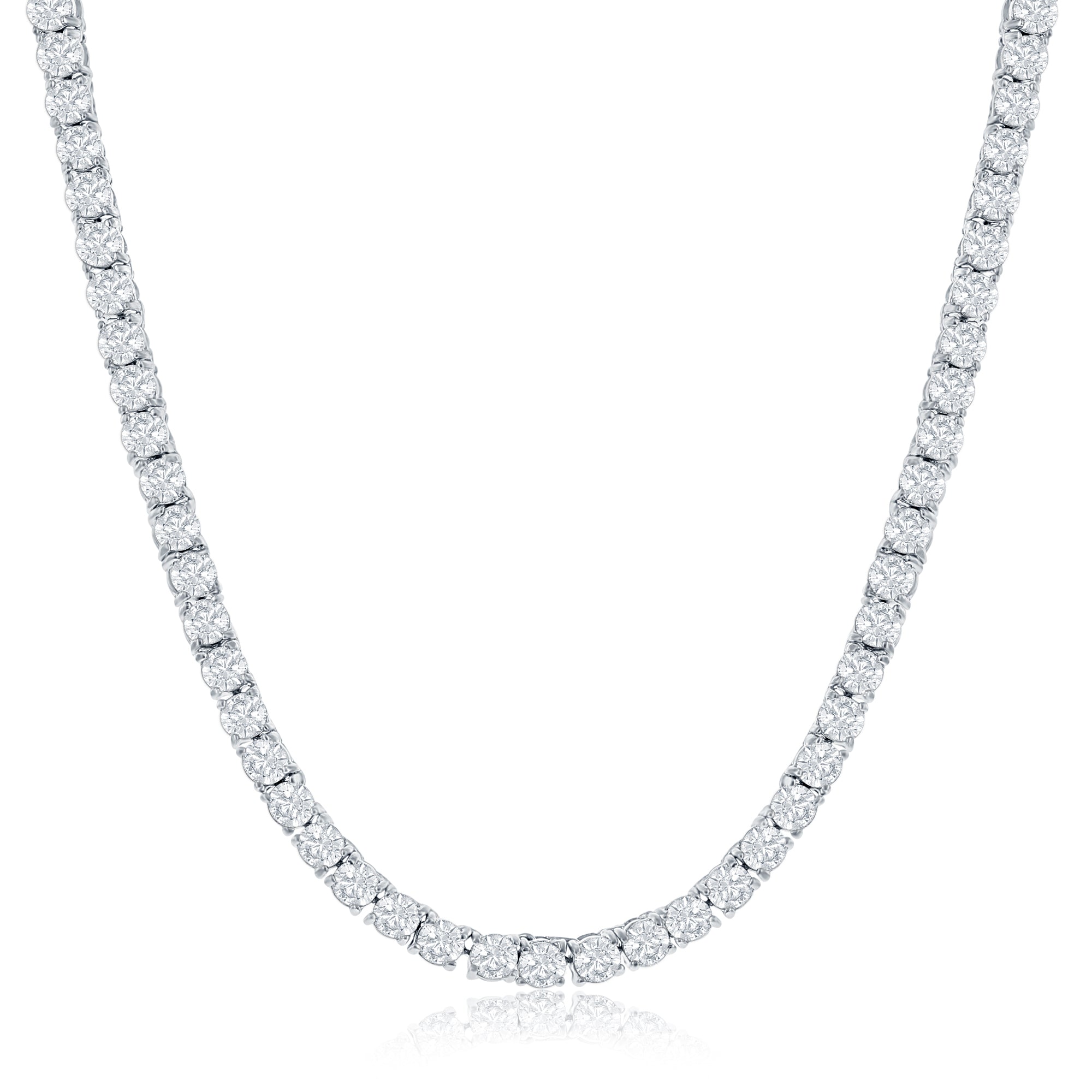 Cariah 18k White Gold Plated Necklace with Crystals