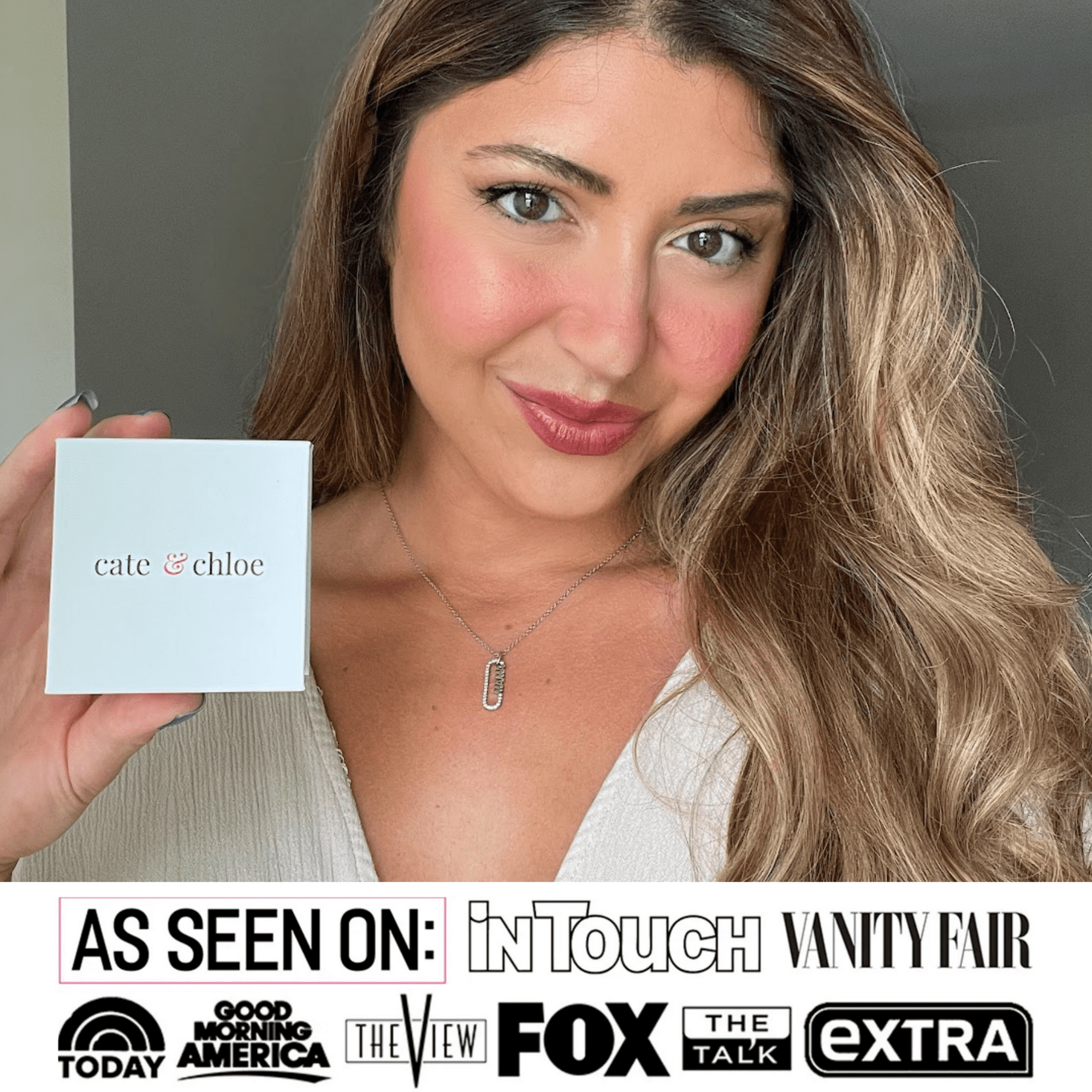 Mom 18k White Gold Plated Necklaces with Swarovski Crystals and Message Card