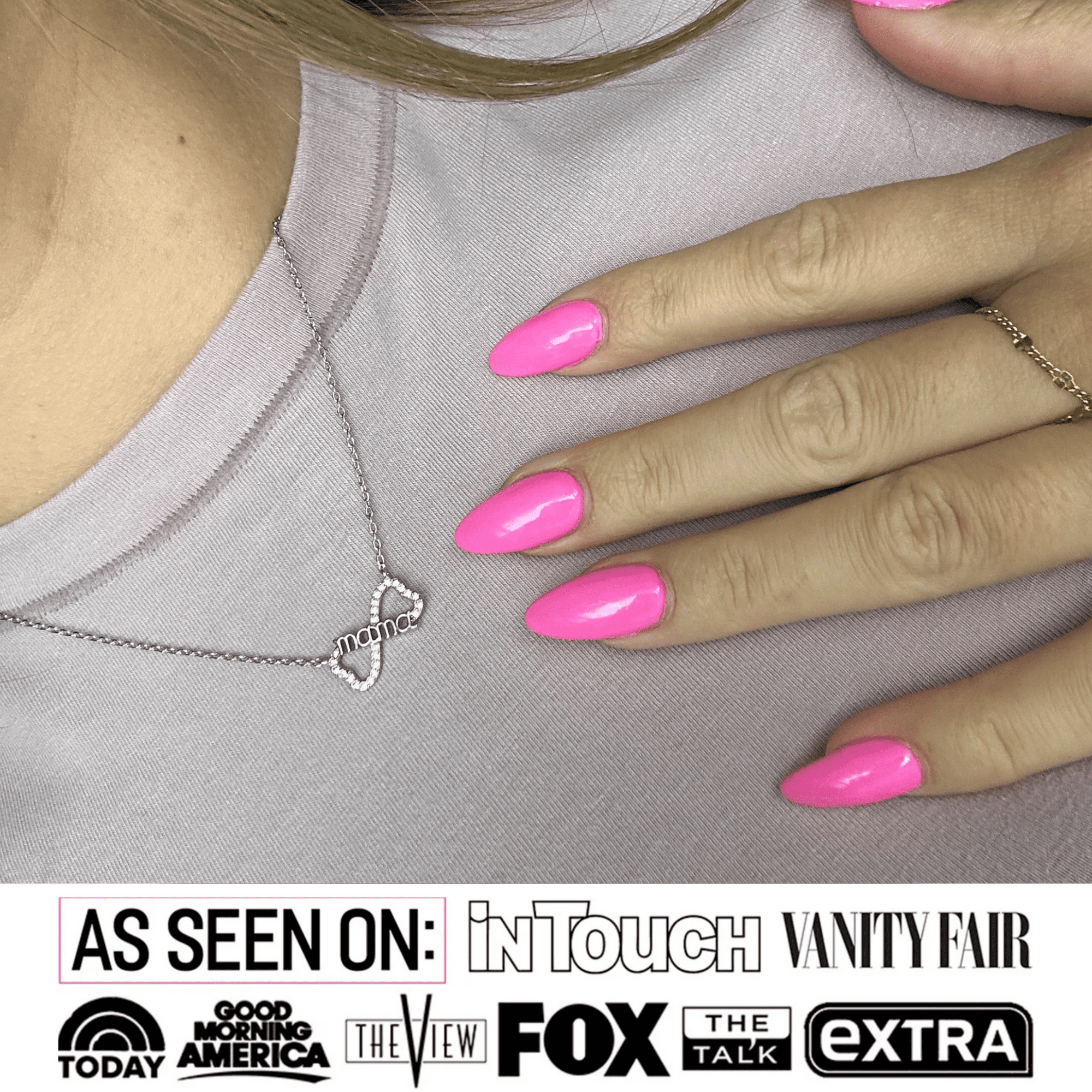 Lisa 18k White Gold Plated Infinity Necklace with Swarovski Crystals & Heartfelt Message for Mom