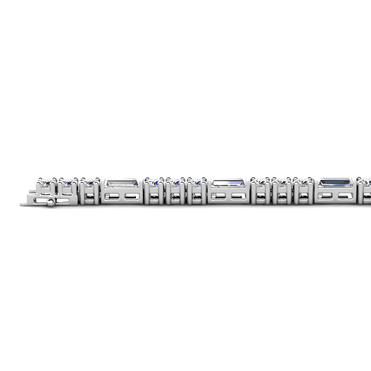 Adrianna 18k White Gold Plated Tennis Bracelet with Swarovski Crystals
