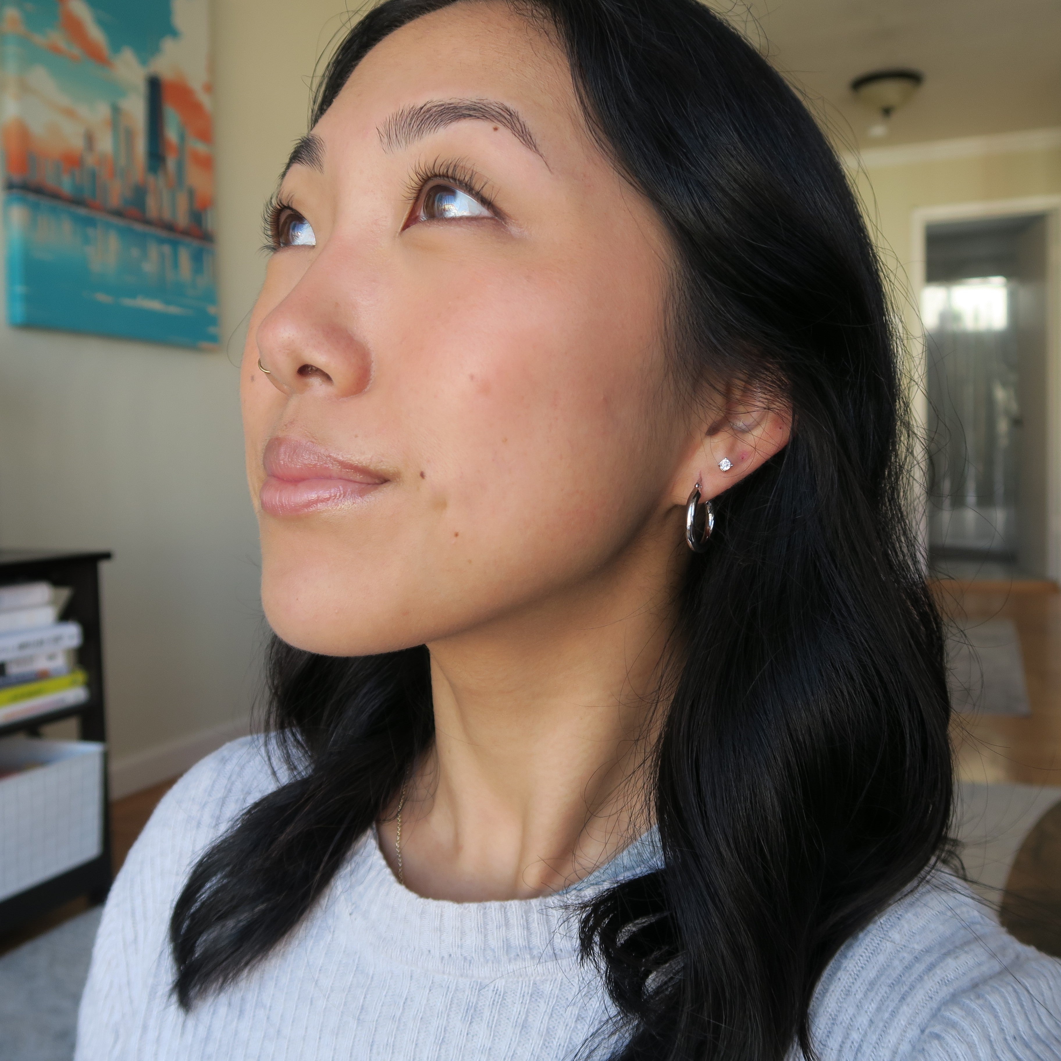 Amy 圈形耳环 - 镀黄金圈形耳环