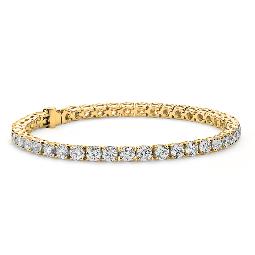 Olivia 18k White Gold Plated Tennis Bracelet with Simulated Diamond Crystals