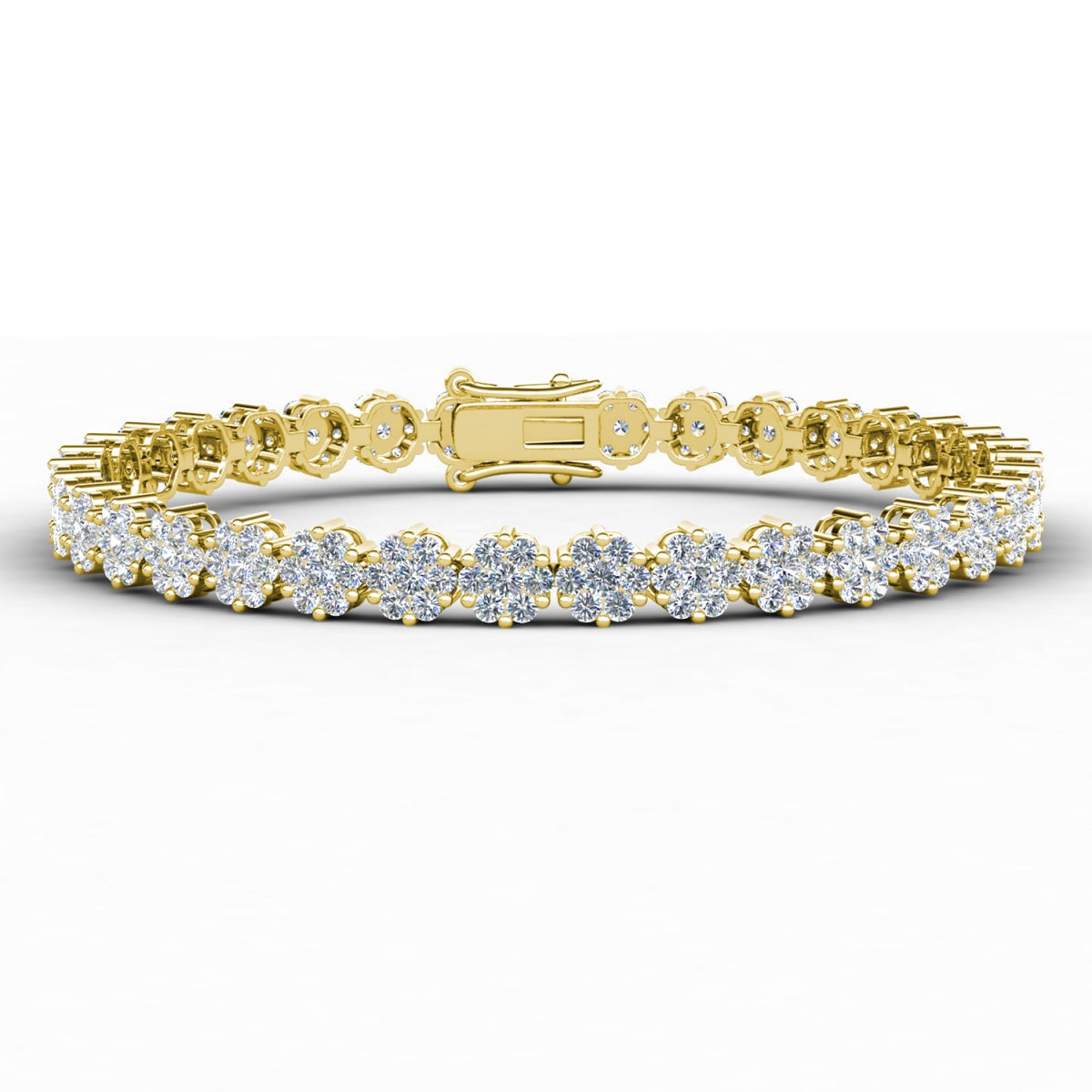 Ally 18k White Gold Plated Tennis Bracelet with Simulated Diamond Crystals