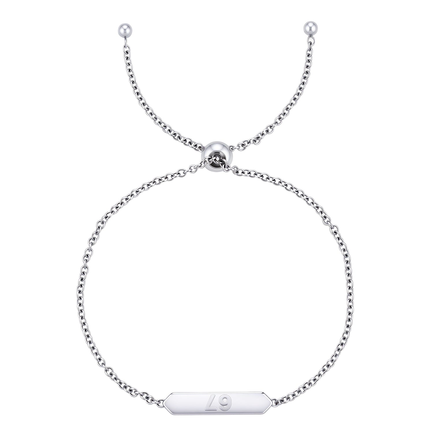 Kathryn 18k White Gold Plated 67 Bracelet for Women