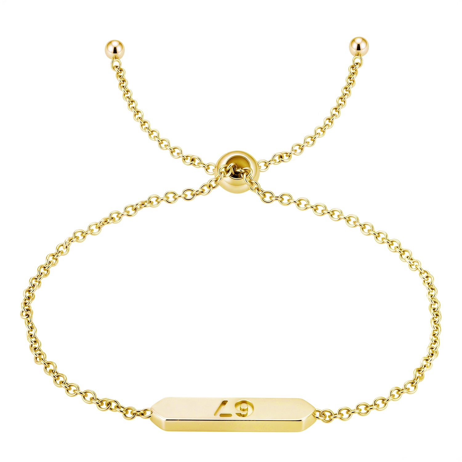 Kathryn 18k White Gold Plated 67 Bracelet for Women