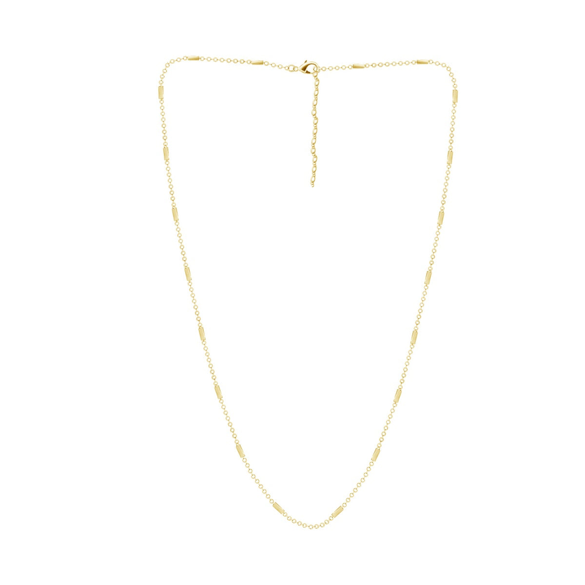 Cassidy 18k White Gold Plated Stacking Necklace Chain