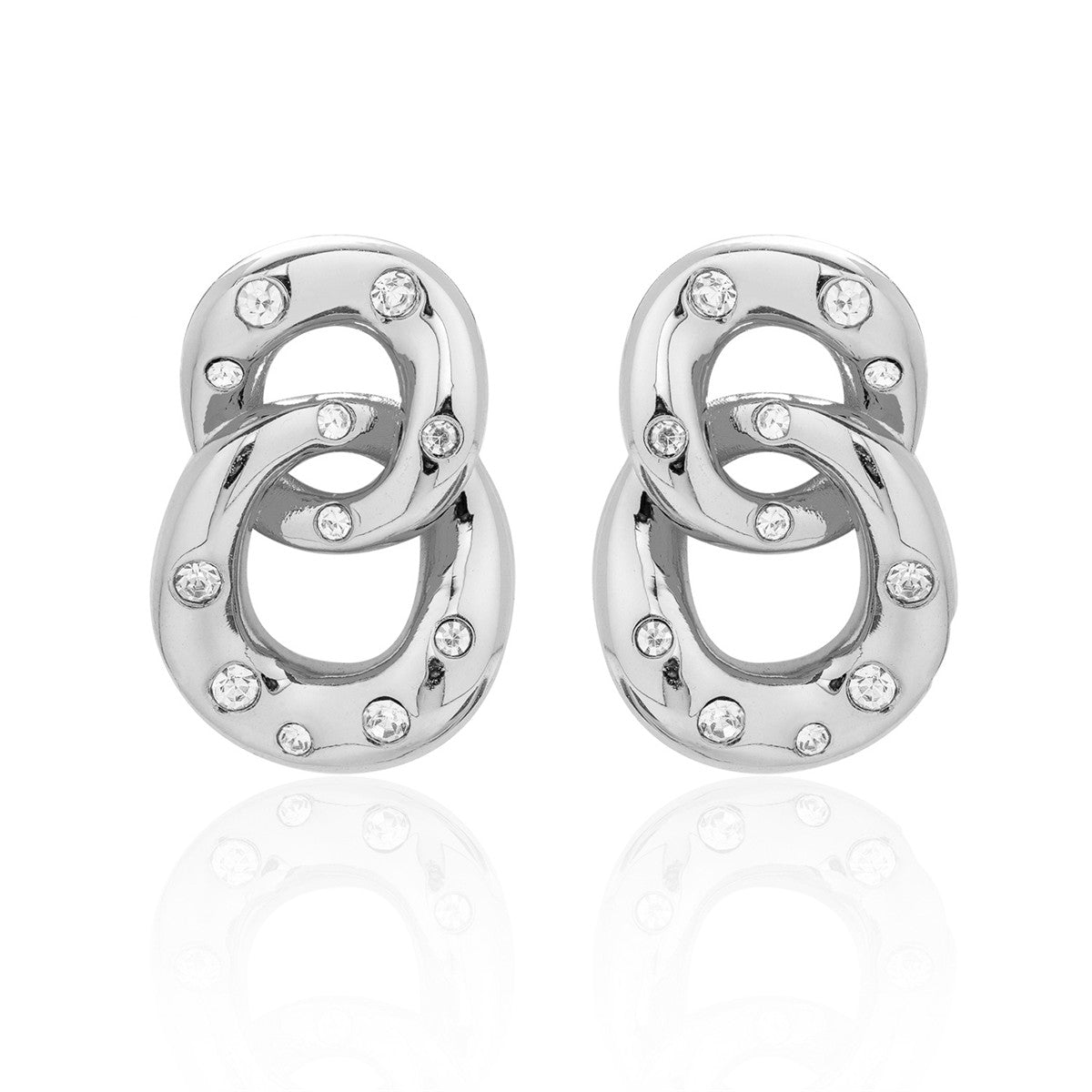 Bonnie, Mia, Gloria 18k White Gold Plated Earring Stacking Set