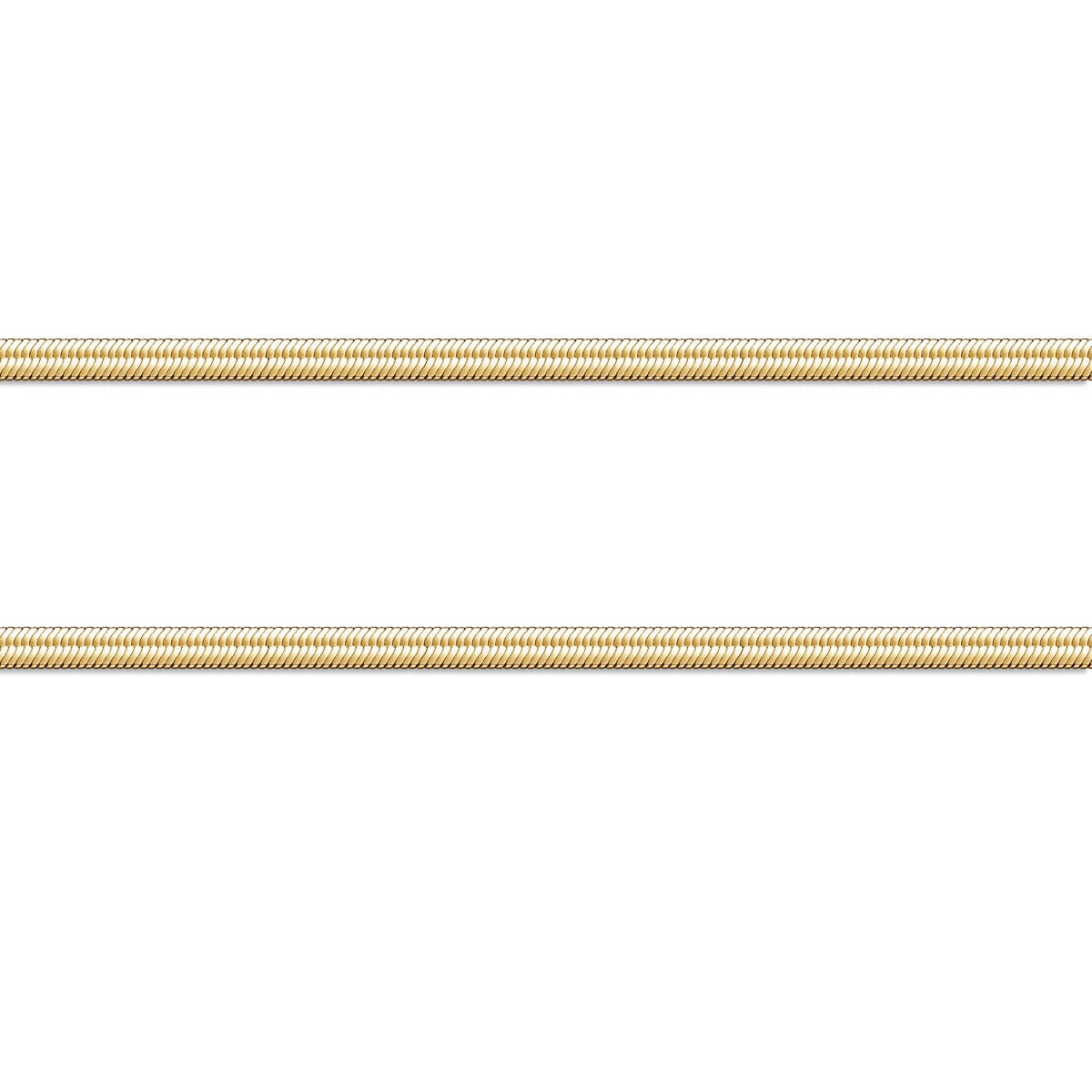 Delayne 18k White Gold Plated Stacking Necklace Chain