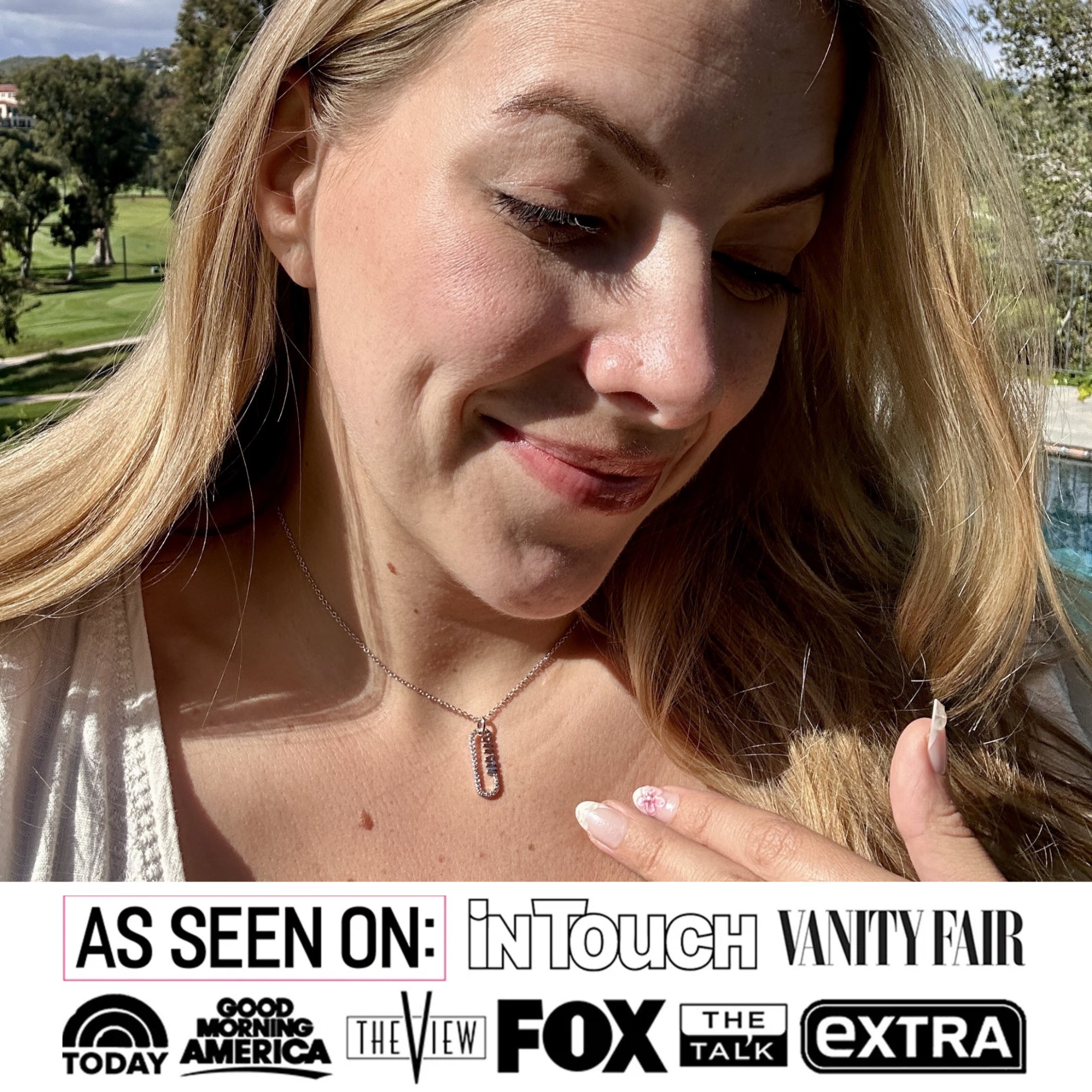 Elaine 18k White Gold Plated Mama Necklace with Swarovski Crystals & Heartfelt Message for Mom