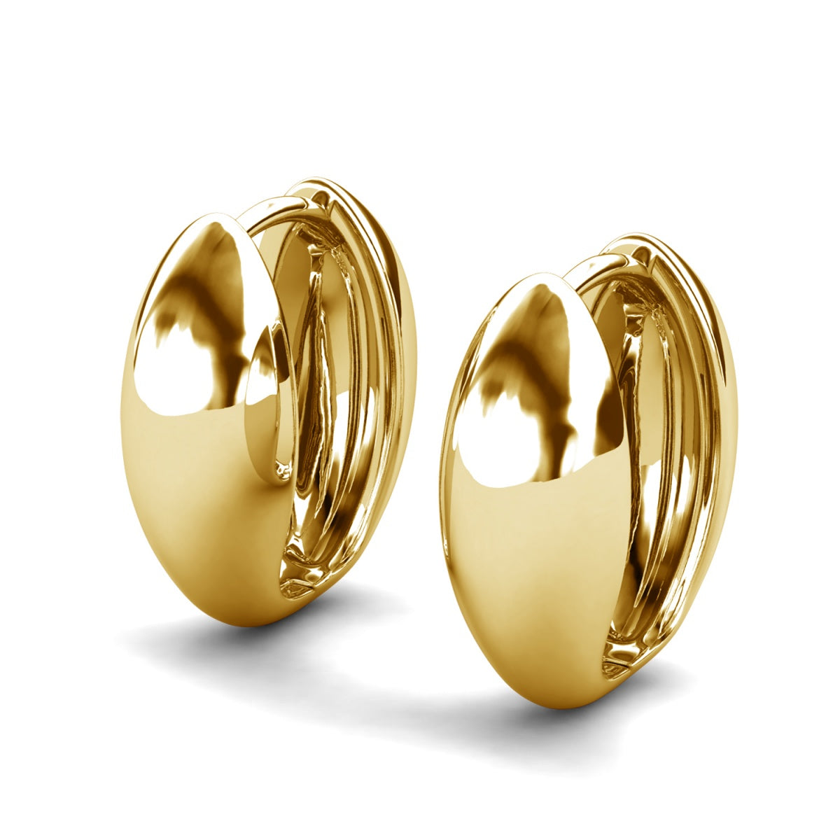 Emersyn 18k White Gold Plated 14mm Hoop Earrings for Women