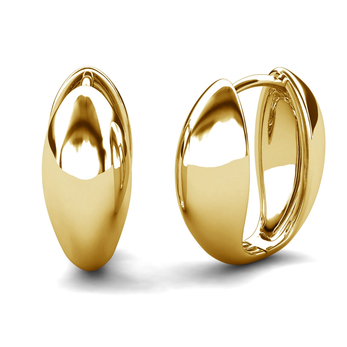 Emersyn 18k White Gold Plated 14mm Hoop Earrings for Women