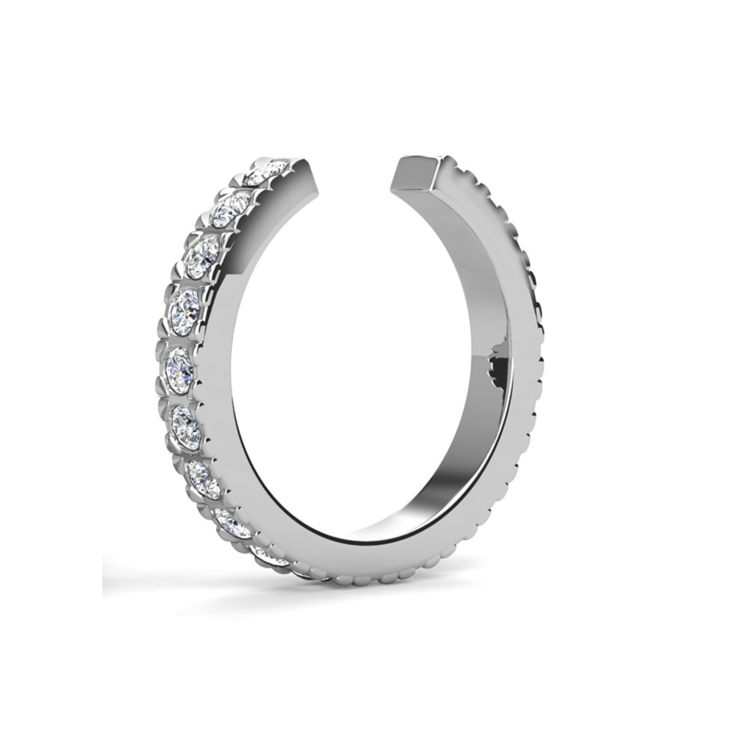 Bonnie, Mia, Gloria 18k White Gold Plated Earring Stacking Set