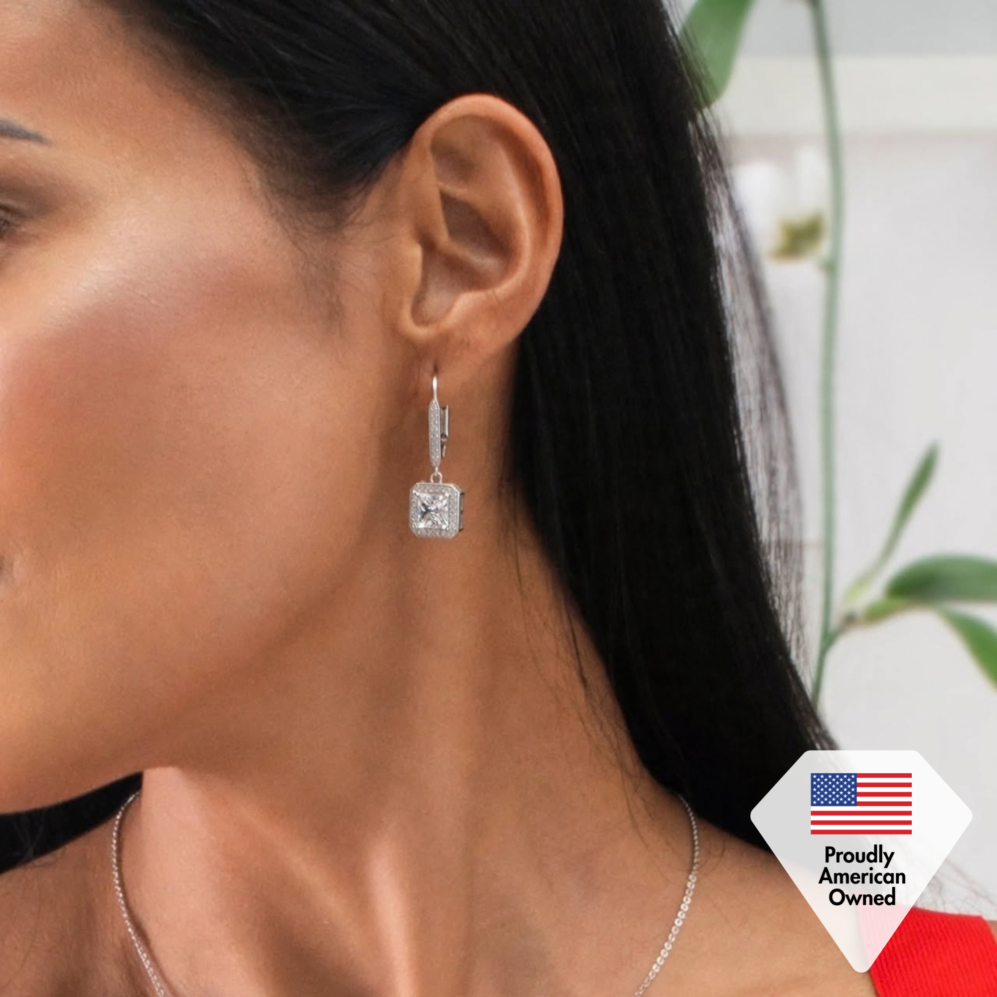 Ivy, Alessandra, Isabel Drop Dangle White Gold Plated Earrings for Women (3 Pair Set)