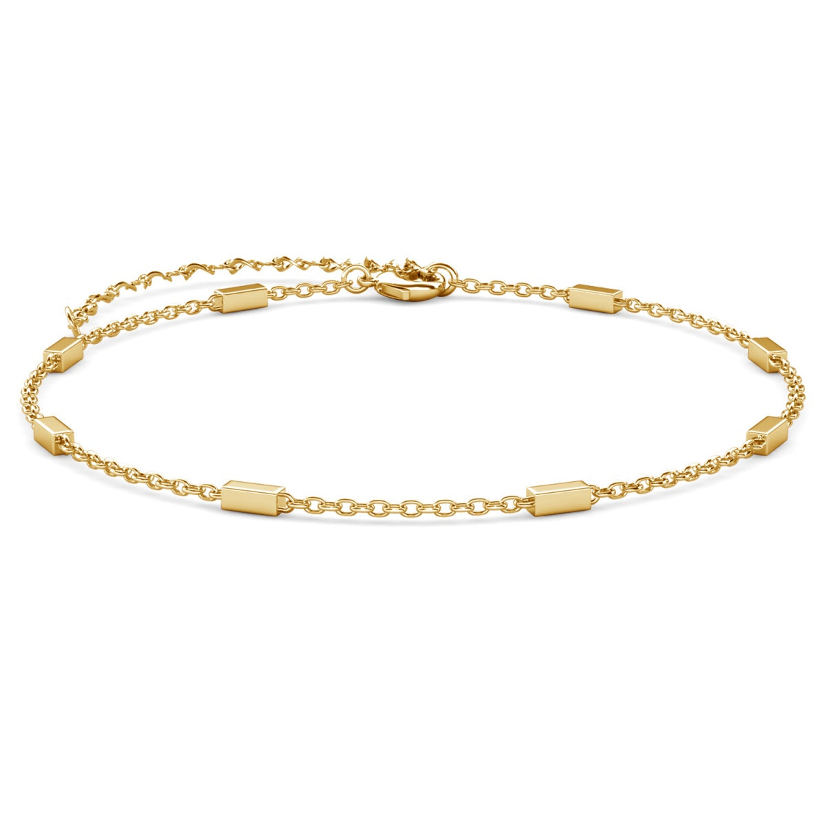 Marlee 18k White Gold Plated Stacking Bracelet Chain