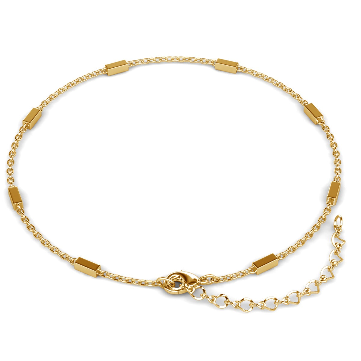 Marlee 18k White Gold Plated Stacking Bracelet Chain