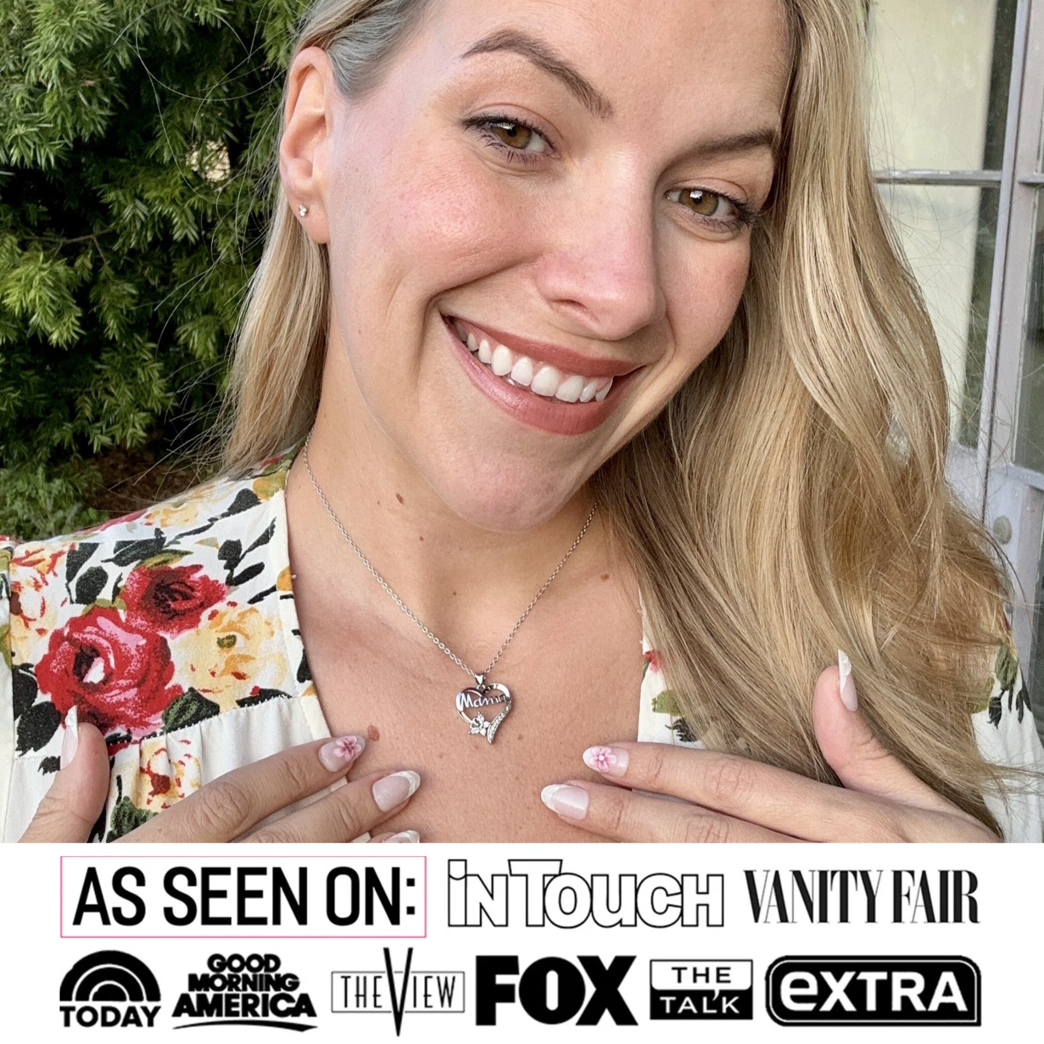 Mom 18k White Gold Plated Necklaces with Swarovski Crystals and Message Card