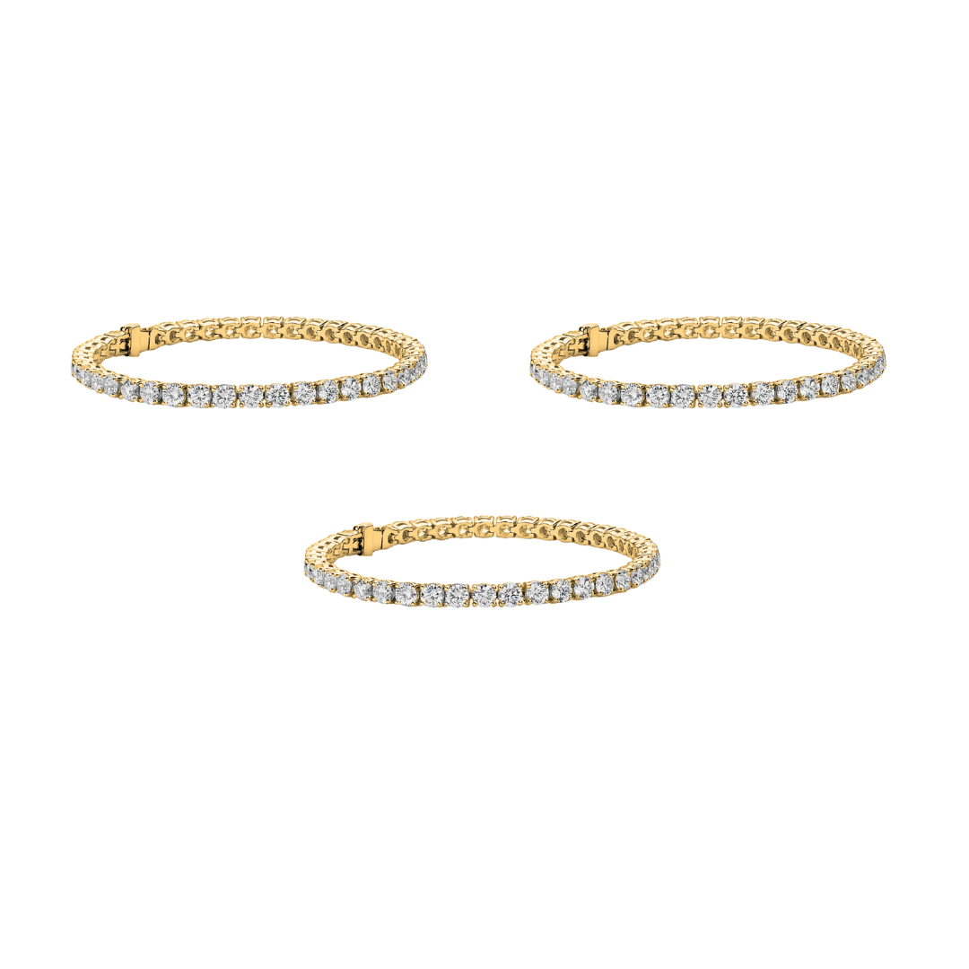 Olivia 18k White Gold Plated Tennis Bracelet with Simulated Diamond Crystals