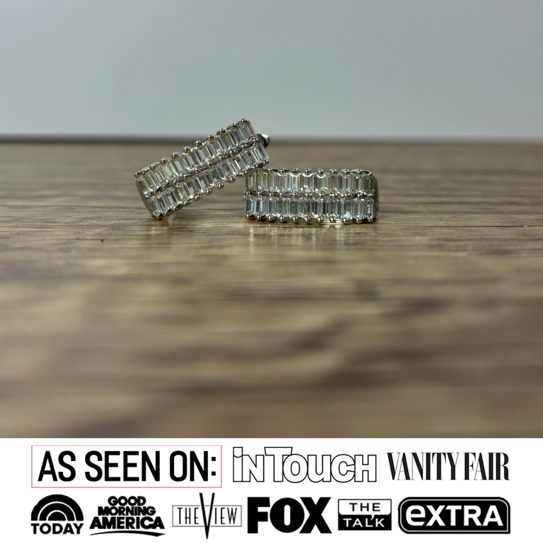 Pixie 18k 白金镀金圈形耳环