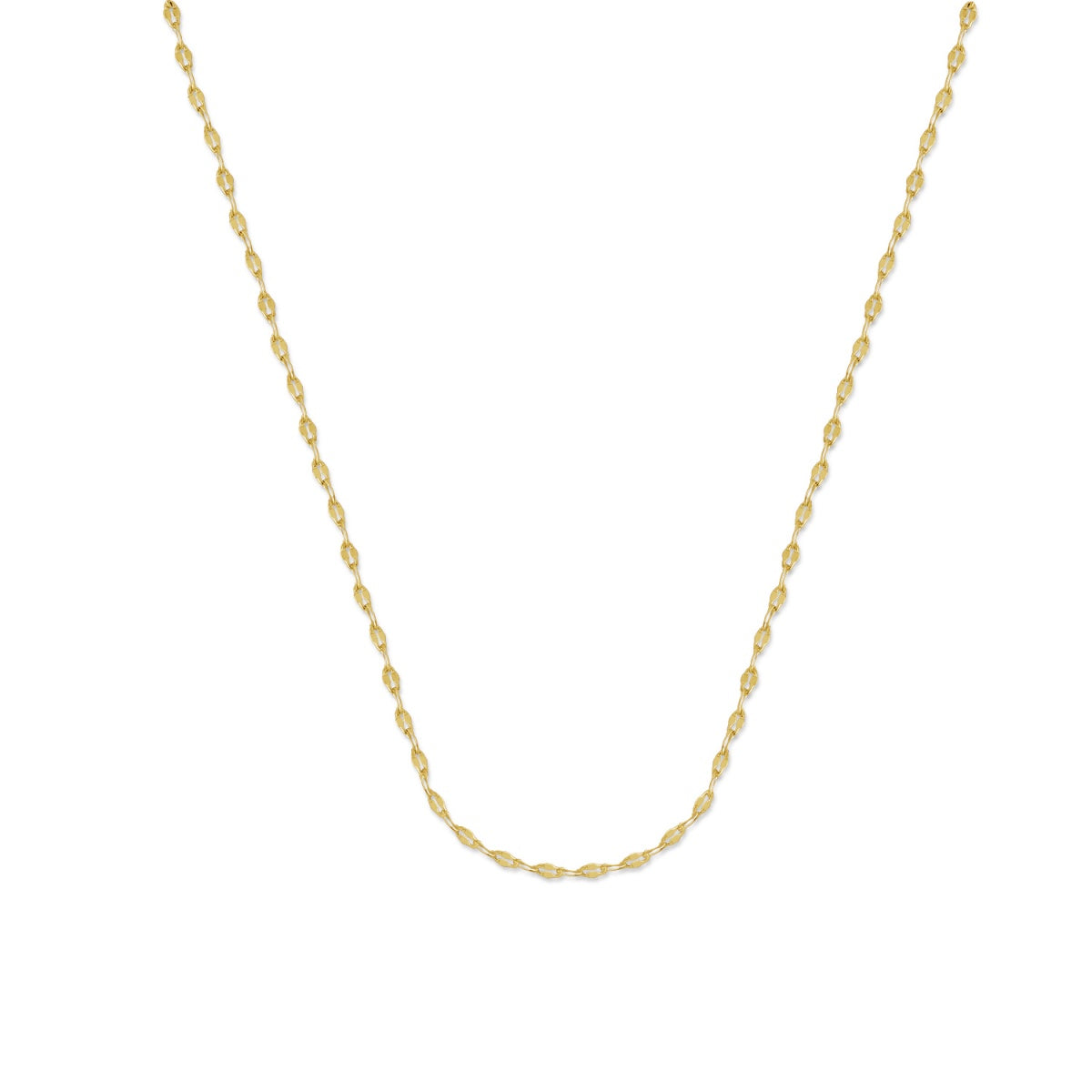 Raegan 18k White Gold Plated Stacking Necklace Chain