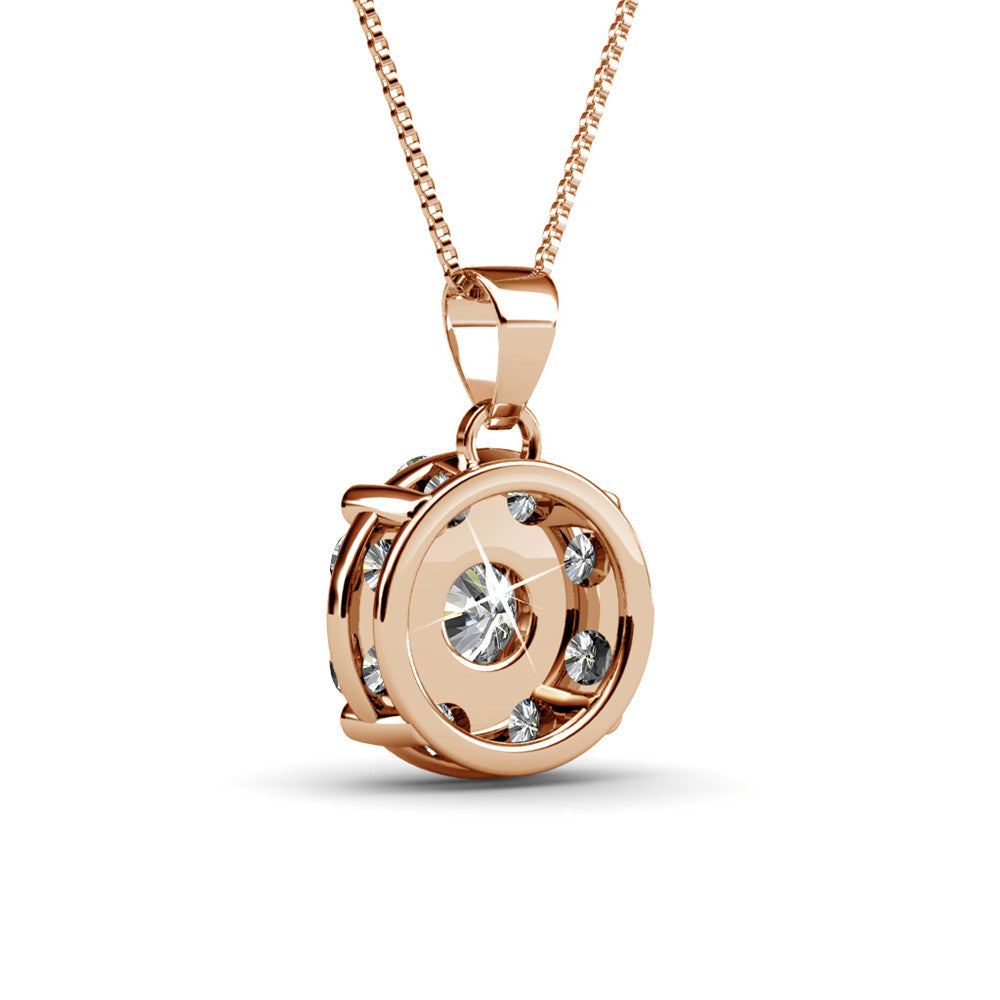 Ruth 18k 白金镀银吊坠项链