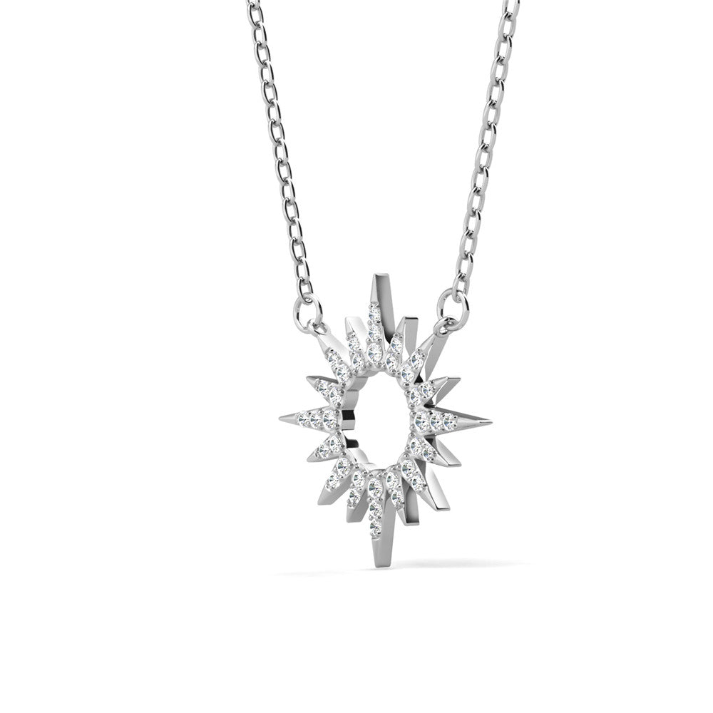Evie 18k White Gold Plated Necklace with Crystals