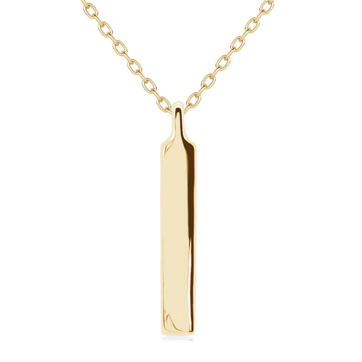 Tessa 18k White Gold Plated Bar Necklace with Swarovski Crystals