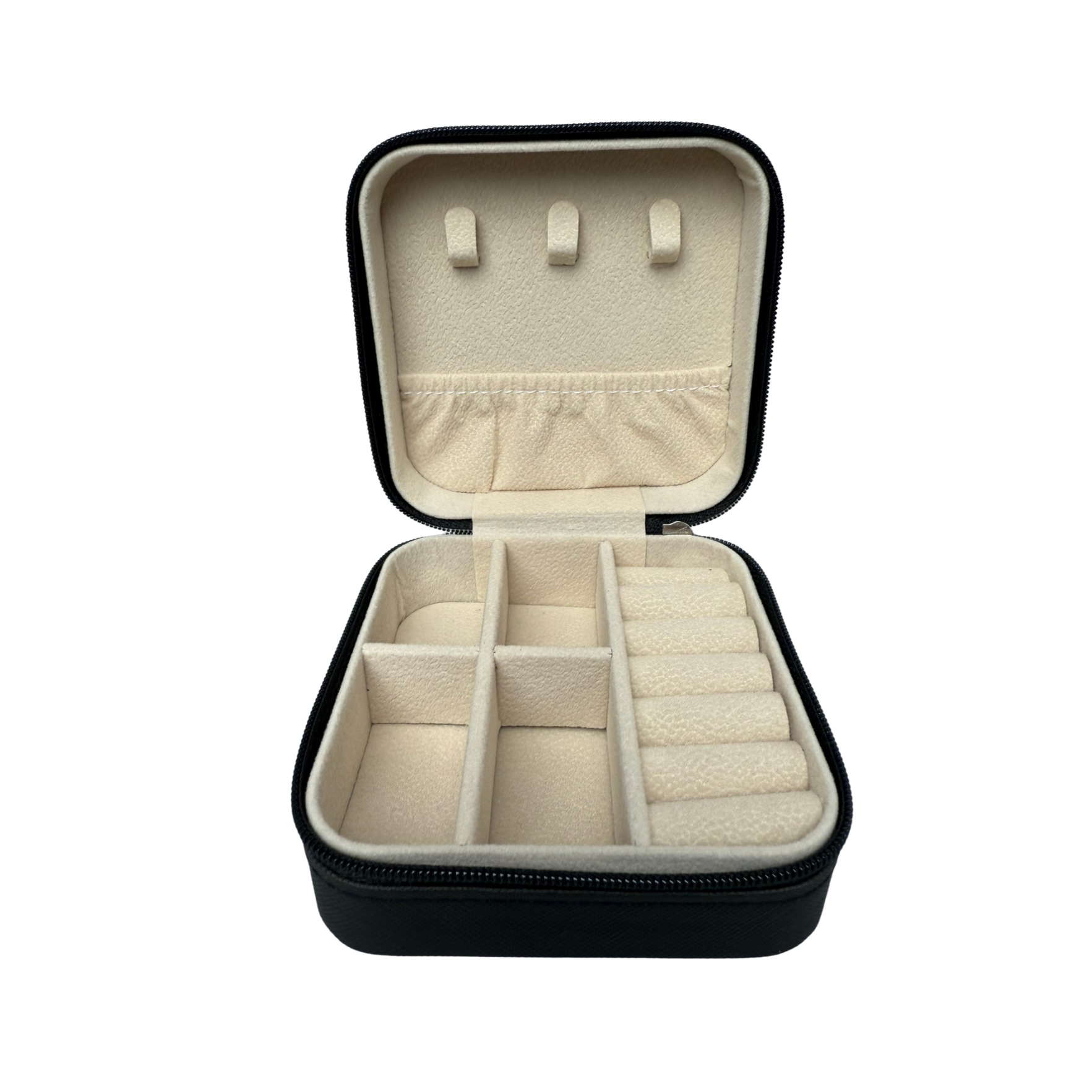 Jewelry Travel Case, Black Mini Jewelry Box Organizer for Women