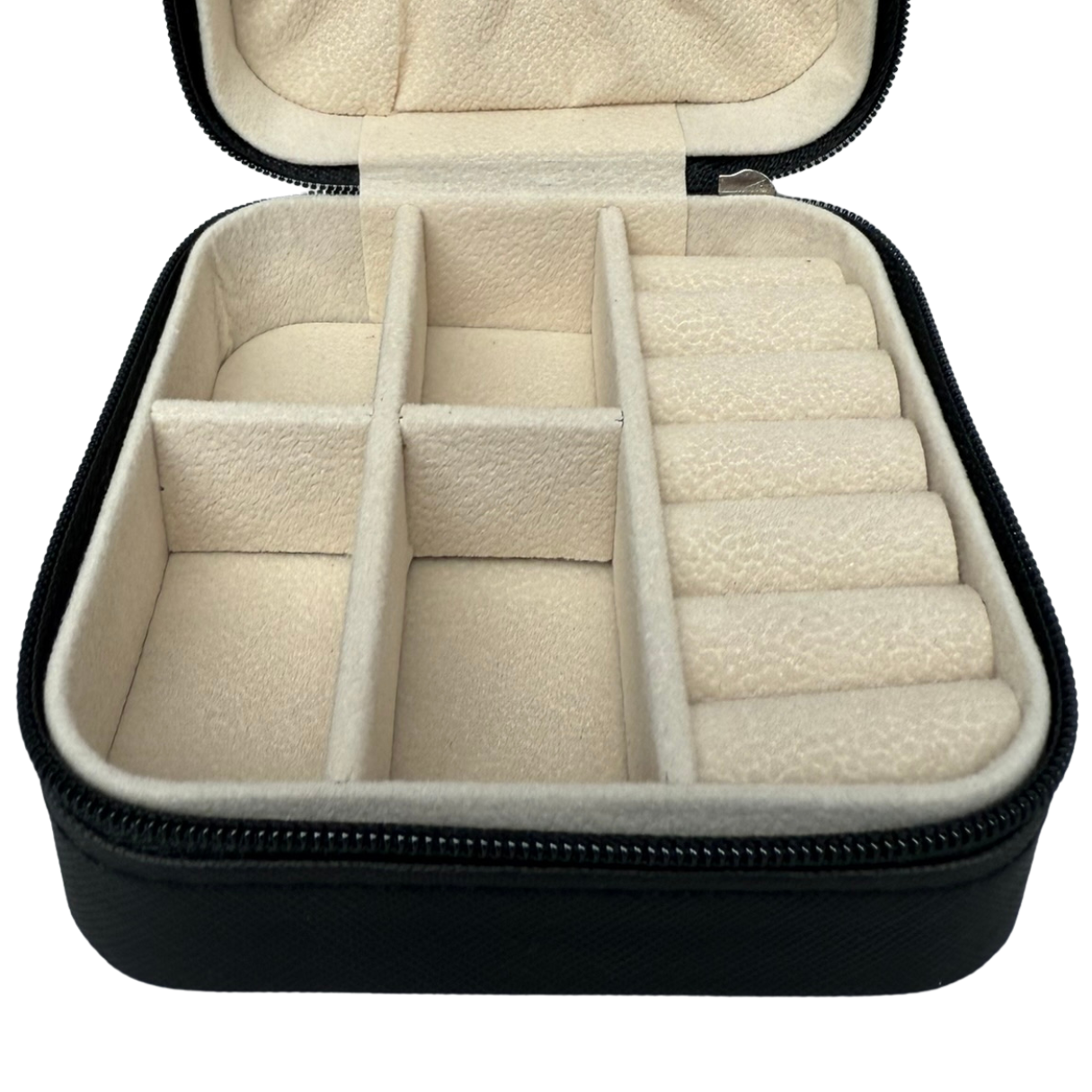 Jewelry Travel Case, Black Mini Jewelry Box Organizer for Women