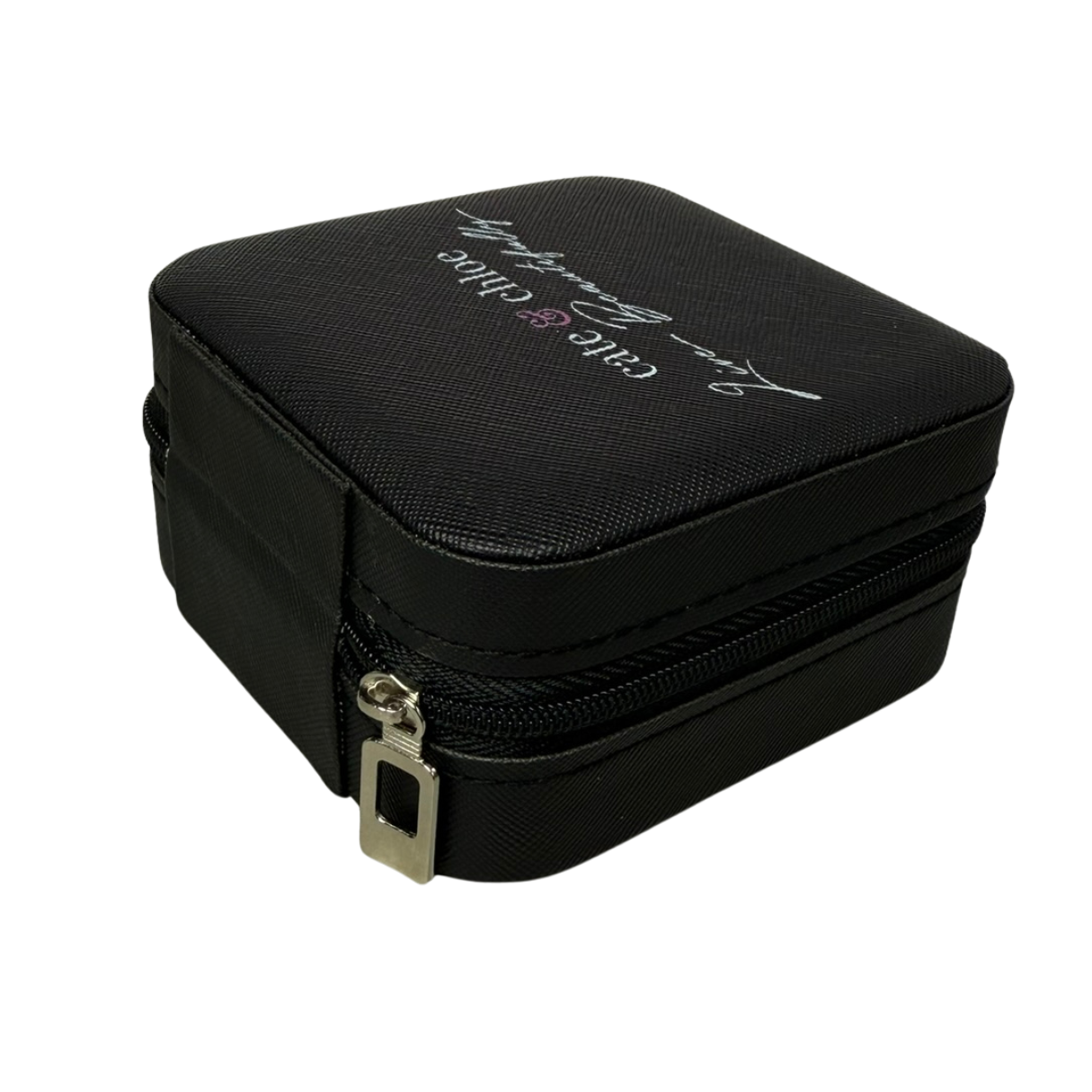 Jewelry Travel Case, Black Mini Jewelry Box Organizer for Women
