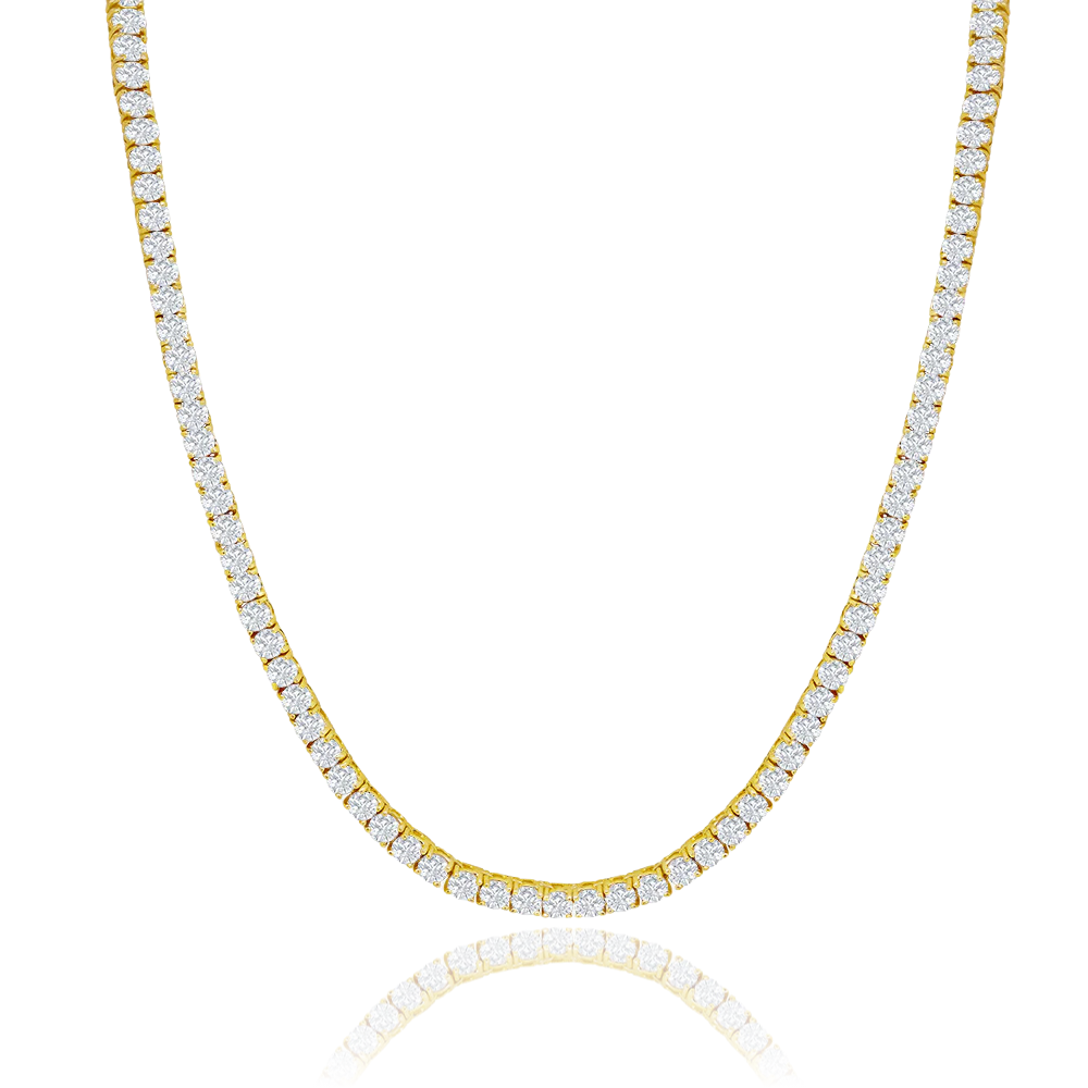 Cariah 18k 白金镀金项链，镶有水晶