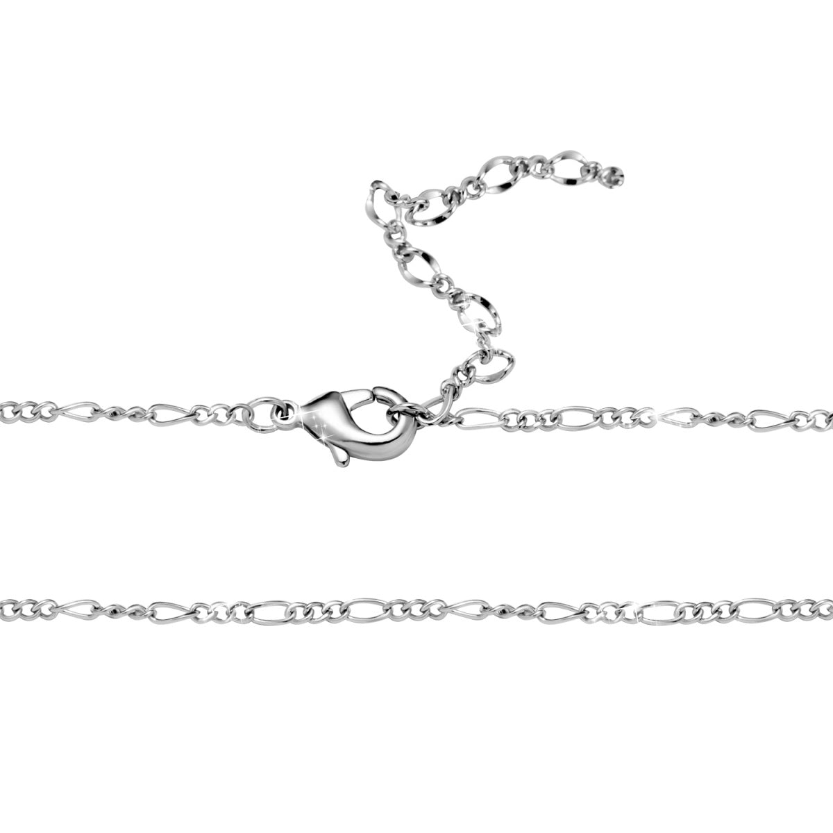 Victoria 18k White Gold Plated Stacking Necklace Chain