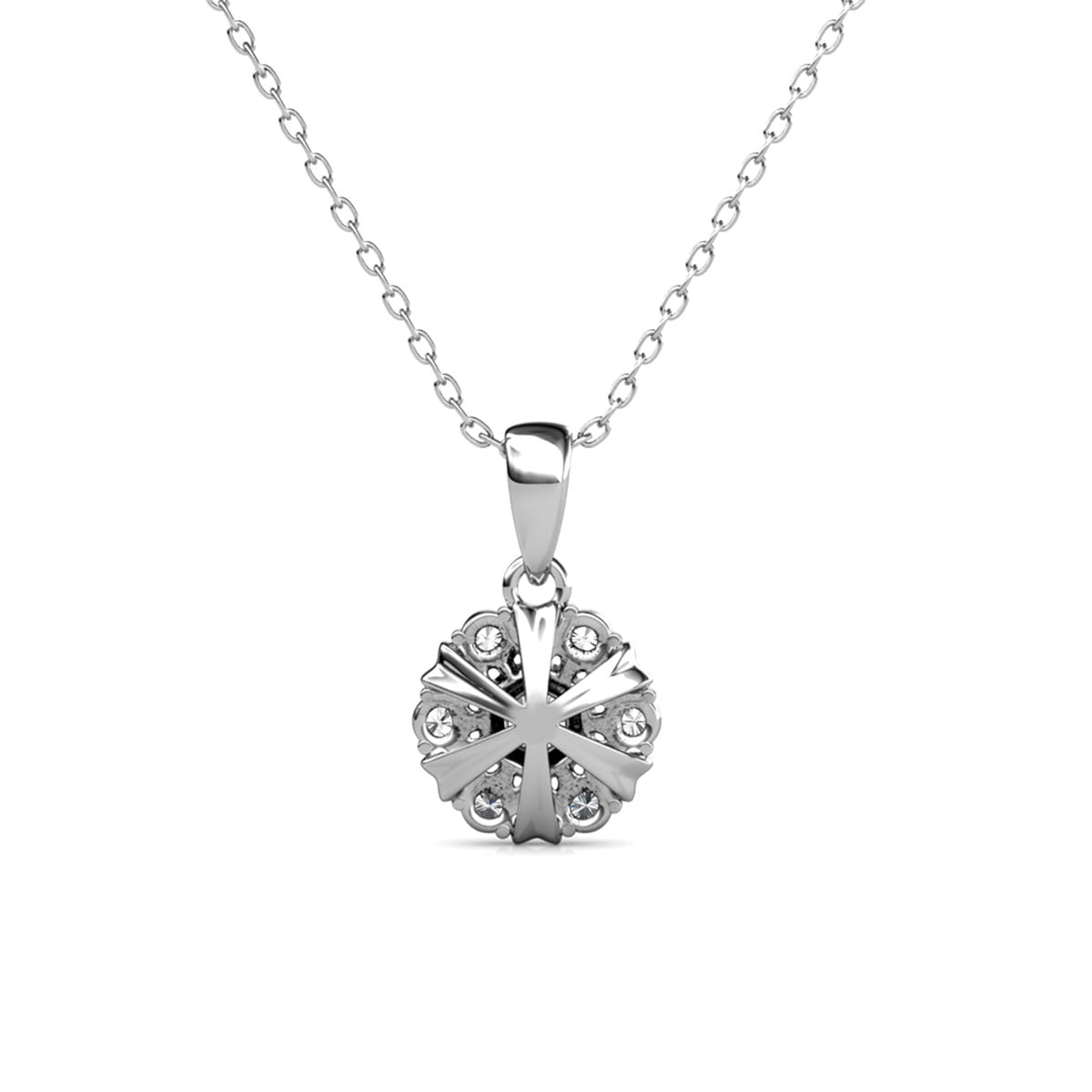 Millie 18k White Gold Plated Necklace with Swarovski Crystals