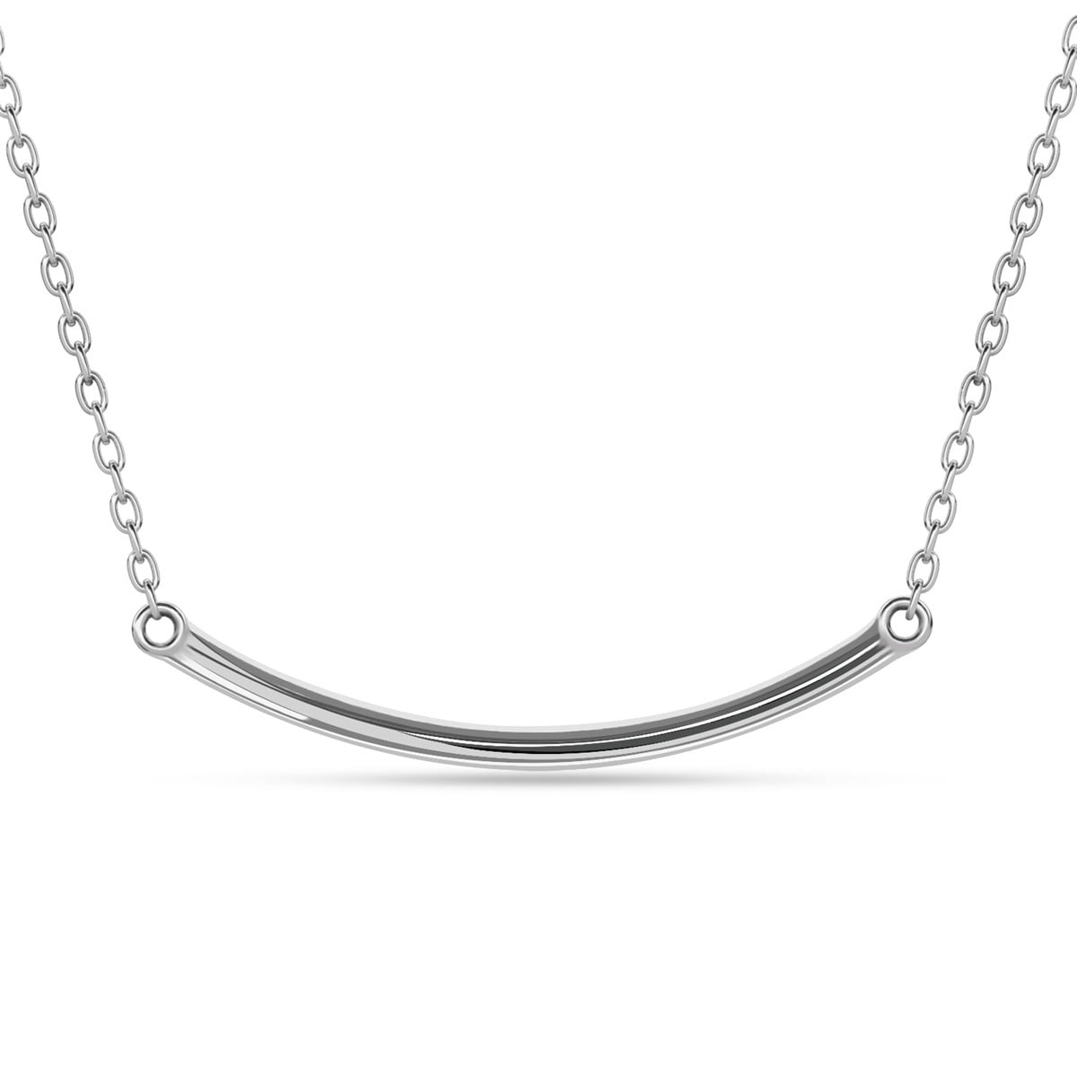 Tiana 18k White Gold Plated Linear Necklace with Swarovski Crystals & Heartfelt Message for Daughter