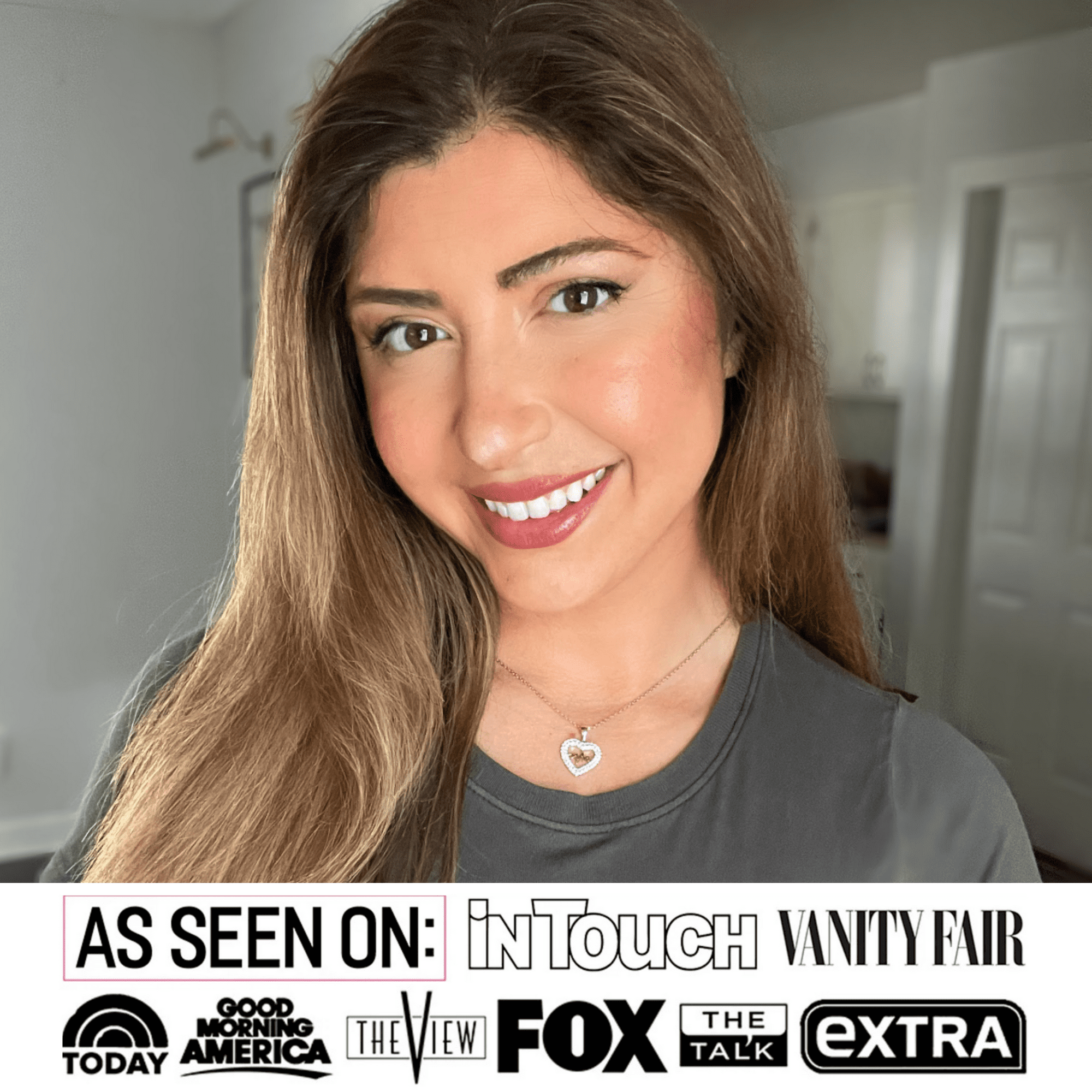 Molly 18k White Gold Plated Heart Necklace with Swarovski Crystals & Heartfelt Message for Daughter