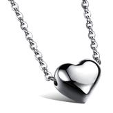 Paisley "Sweet" 18K White Gold Plated Heart Pendant Necklace