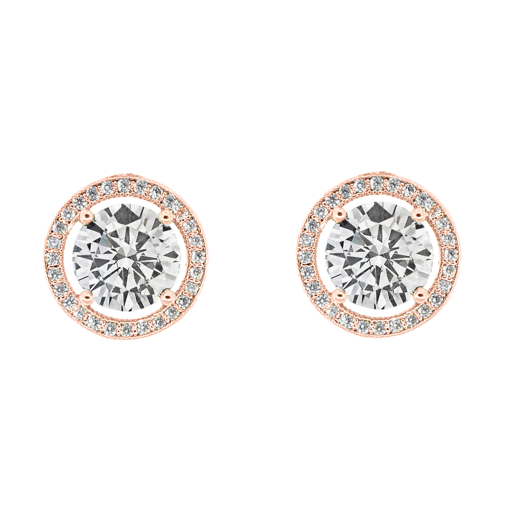 Womens white 2025 gold stud earrings