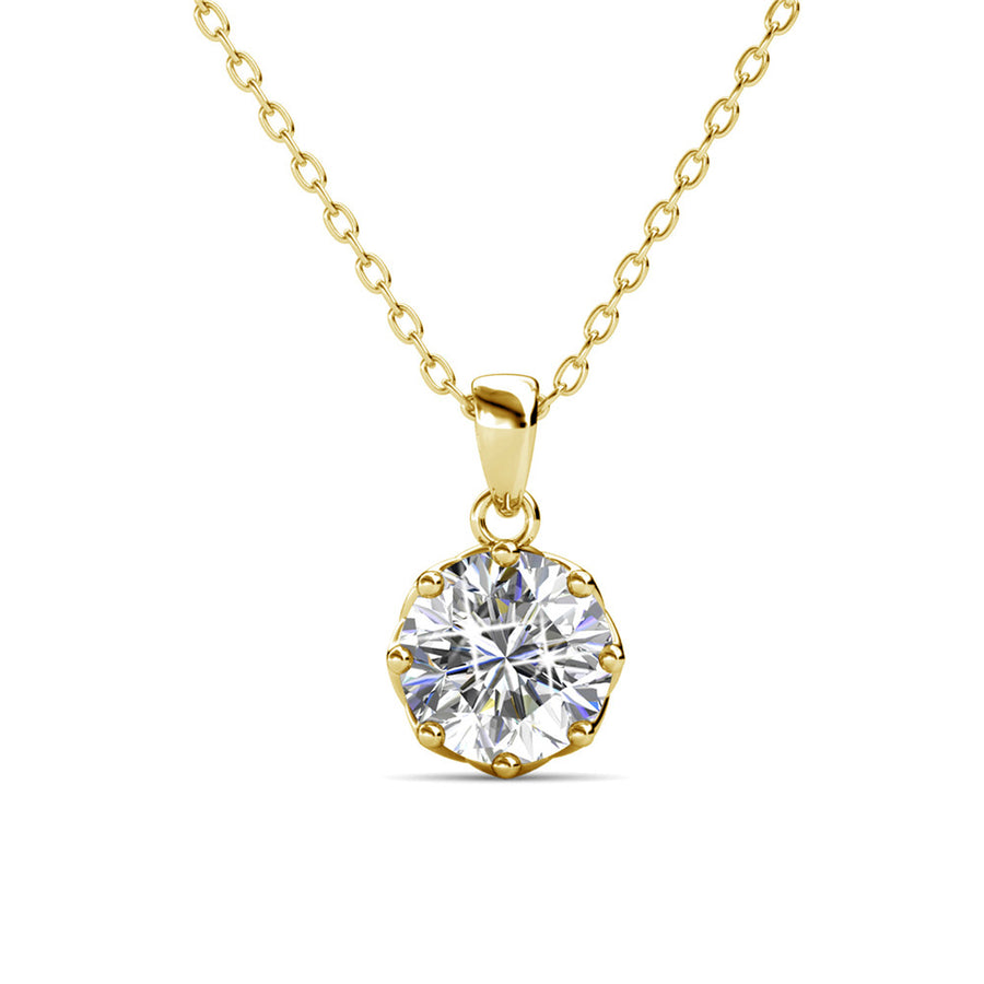 Eden 18k White Gold Plated Pendant Necklace | CATE & CHLOE – Cate & Chloe