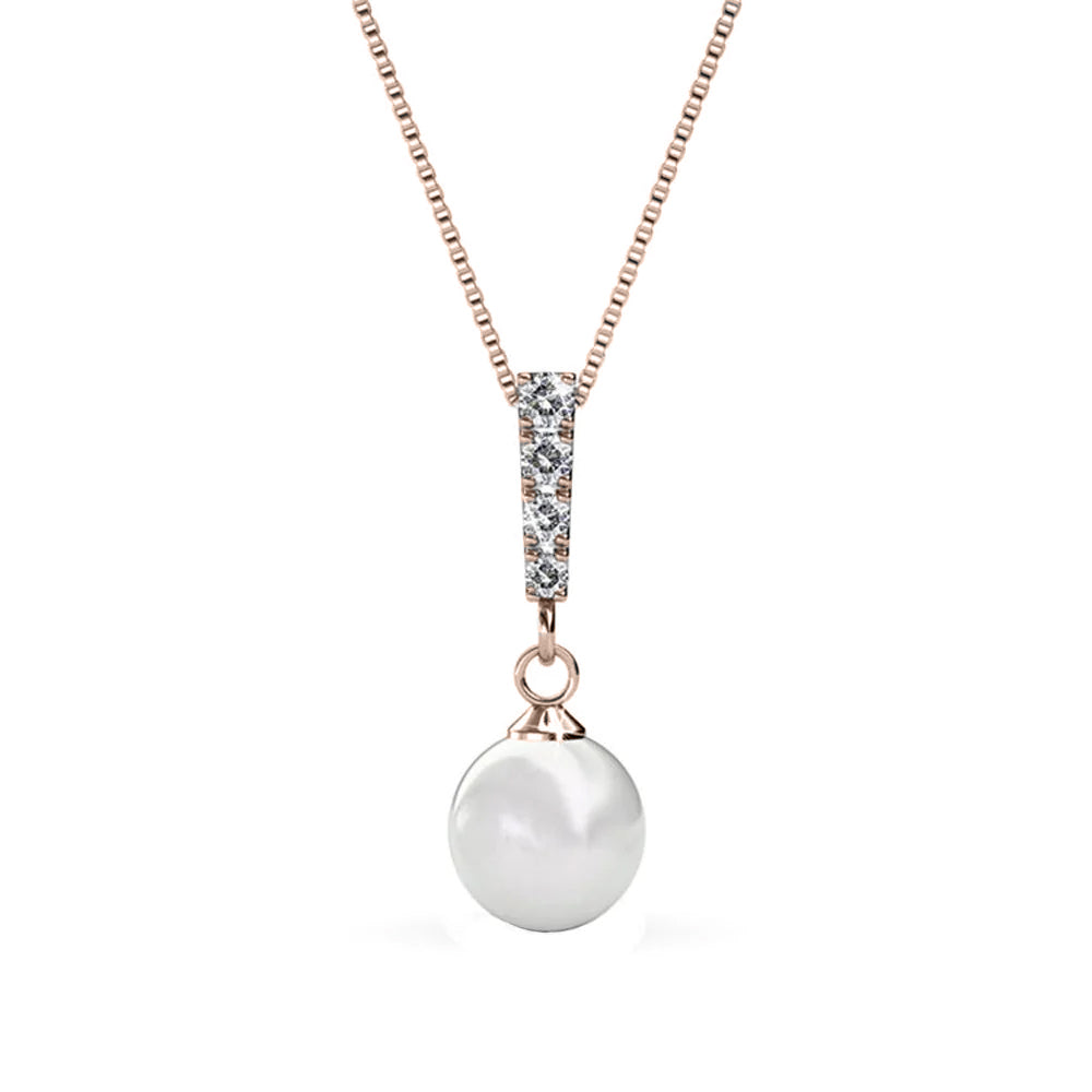 Mahi Exclusive Elegant Necklace Made with Swarovski Crystal and Artificial  Pearl for Women NL1104341RRed : Amazon.in: Fashion