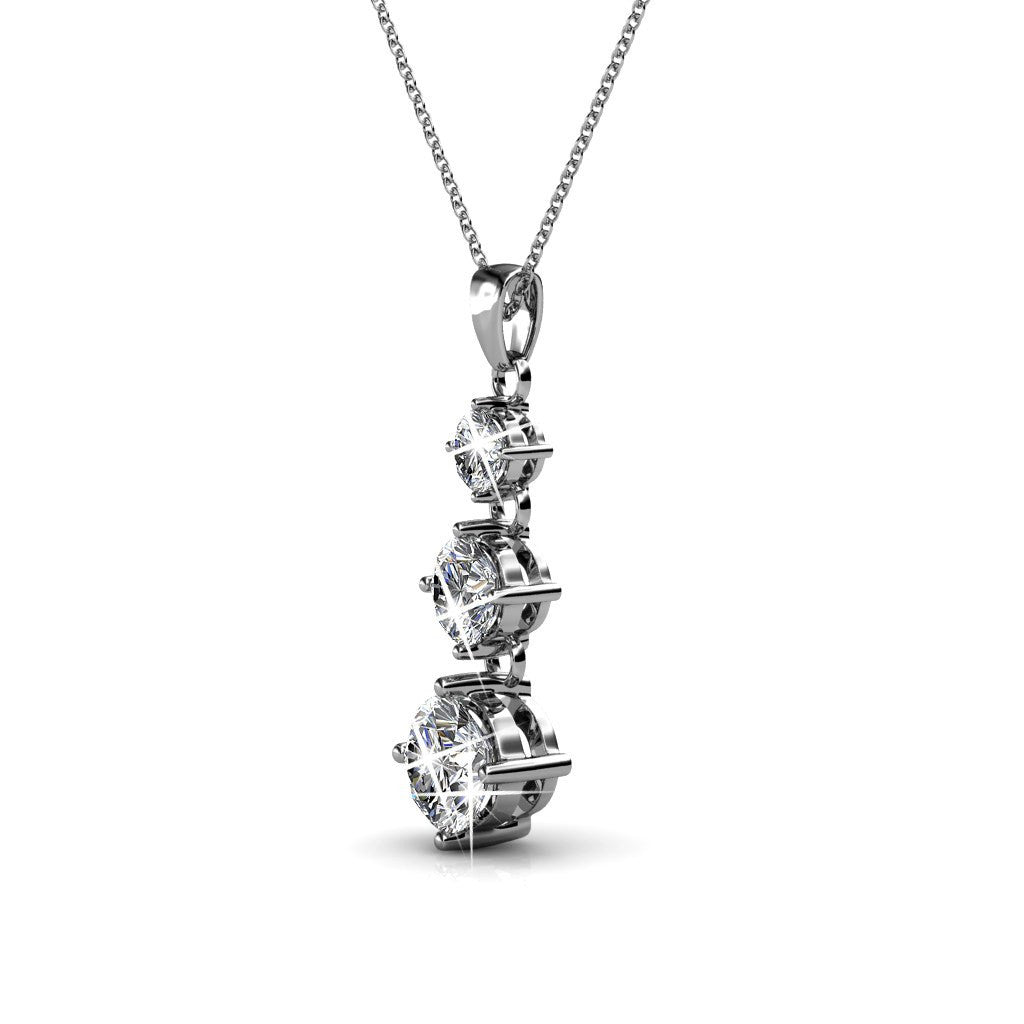 Jewelry, Necklace, Pendant - Delilah "Adorn" 18k White Gold Plated Swarovski Pendant