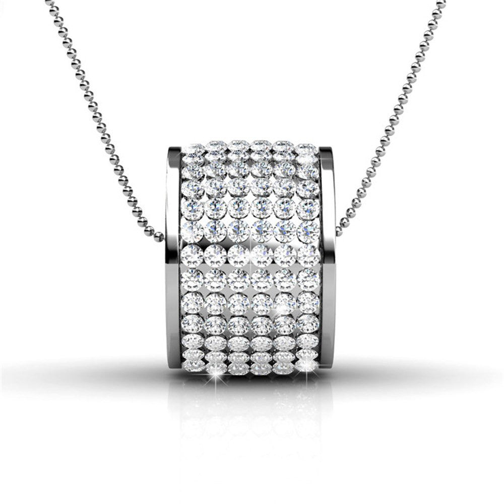 Necklaces,Jewelry,Swarovski - Anabelle “Alluring” 18k White Gold Plated Swarovski Pendant Necklace